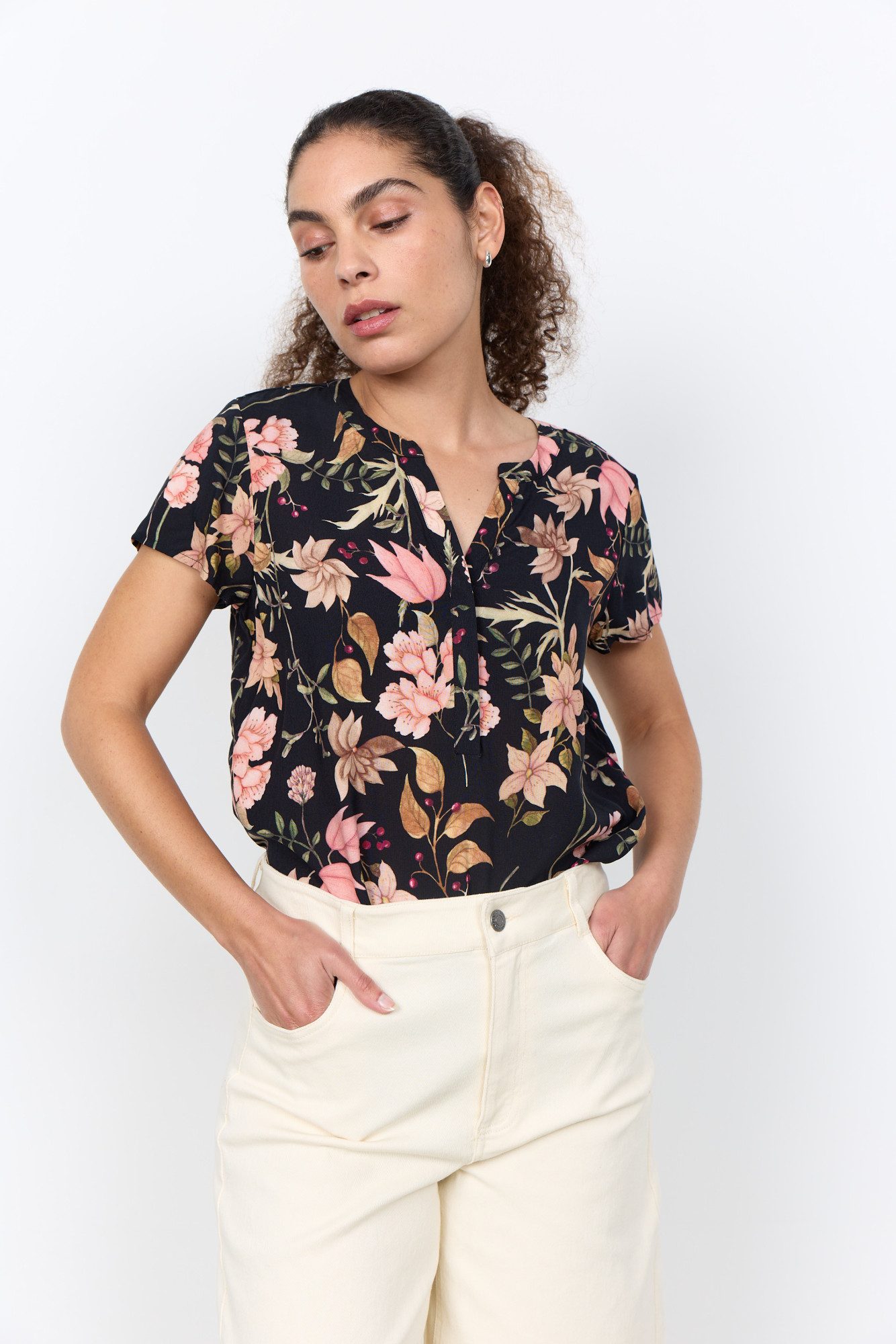 soyaconcept Shirtbluse SC-GRACE 1 Viskose, geblümt