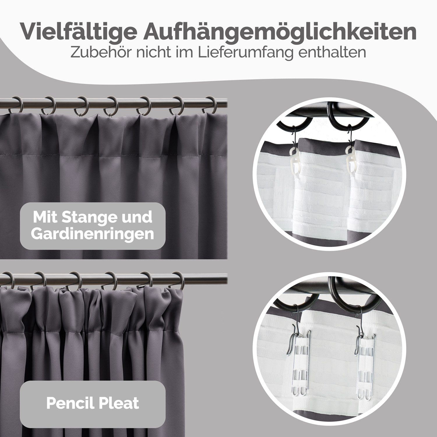 Blumtal Verdunkelungsvorhang Verdunkelungsvorhang 2er-Set Thermovorhang Wär günstig online kaufen