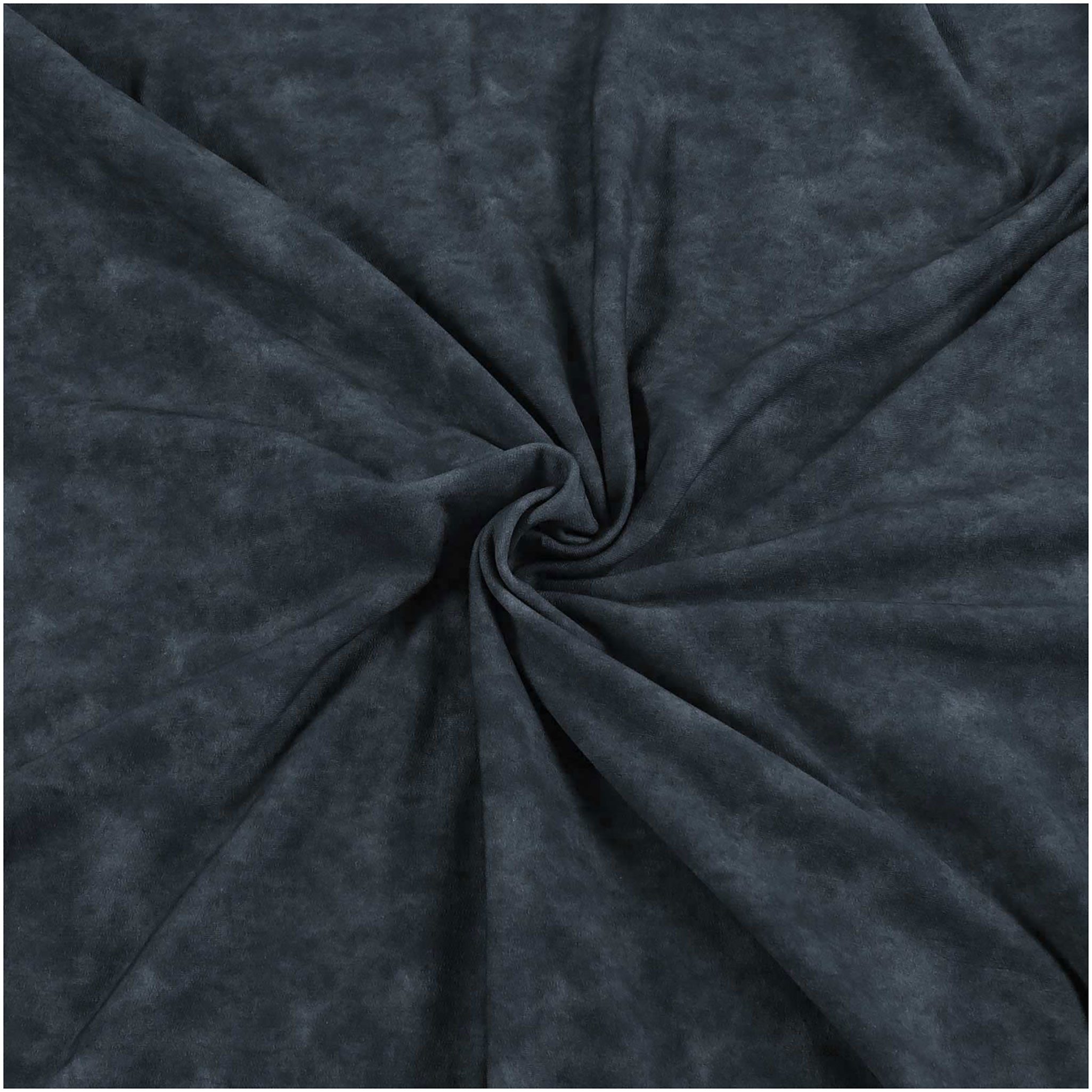 maDDma Stoff 0,5m Sweat-Stoff marmoriert Meterware Sweatstoff Digital Sweat, 018 - dunkelgrau