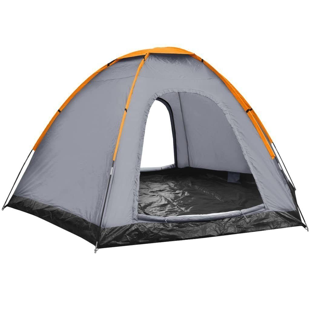vidaXL Gruppenzelt Campingzelt Leichtes Zelt für 6 Personen gray