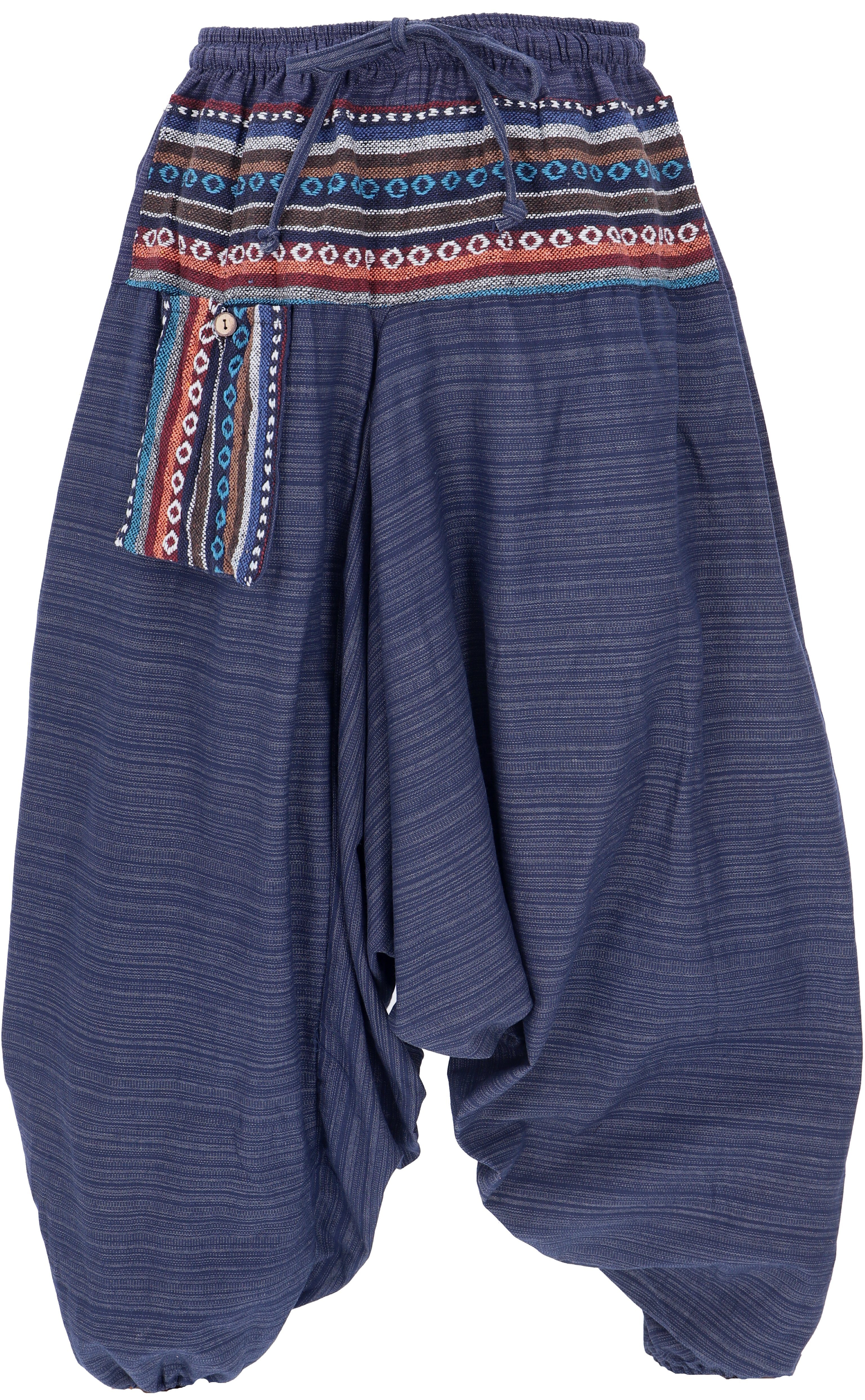 Pluderhose, Yogahose, Aladinhose Pumphose, Style, Bekleidung Relaxhose Guru-Shop Ikat.. Hippie, alternative Ethno