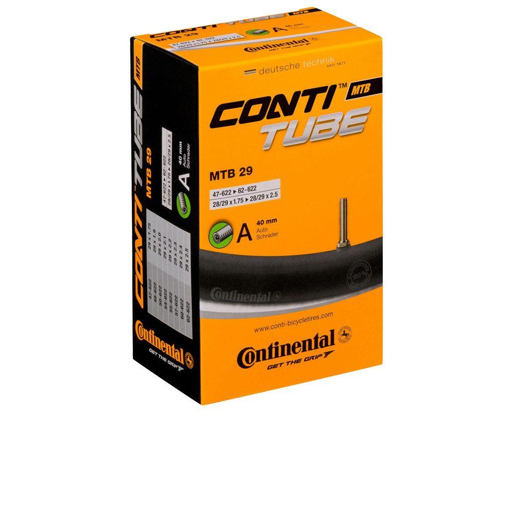 CONTINENTAL Fahrradschlauch Continental MTB Schlauch 29 Zoll 29x1.75-2.50" AV 40mm  Vulkanisiert
