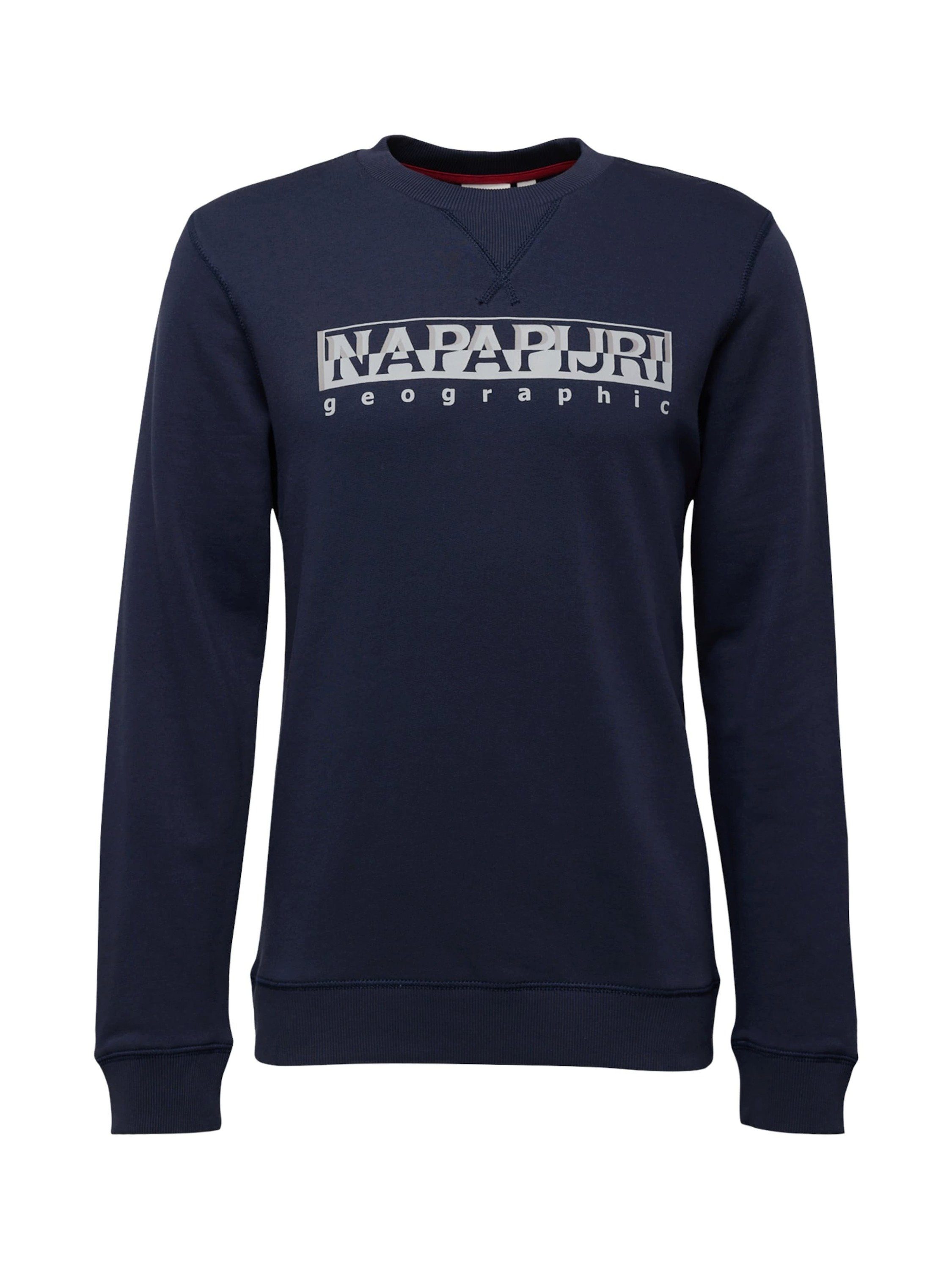 Sweatshirt Polaire Napapijri Pour Homme - Taille M, Couleur Beige, En Coton, Vintage Et En Très Bon état
