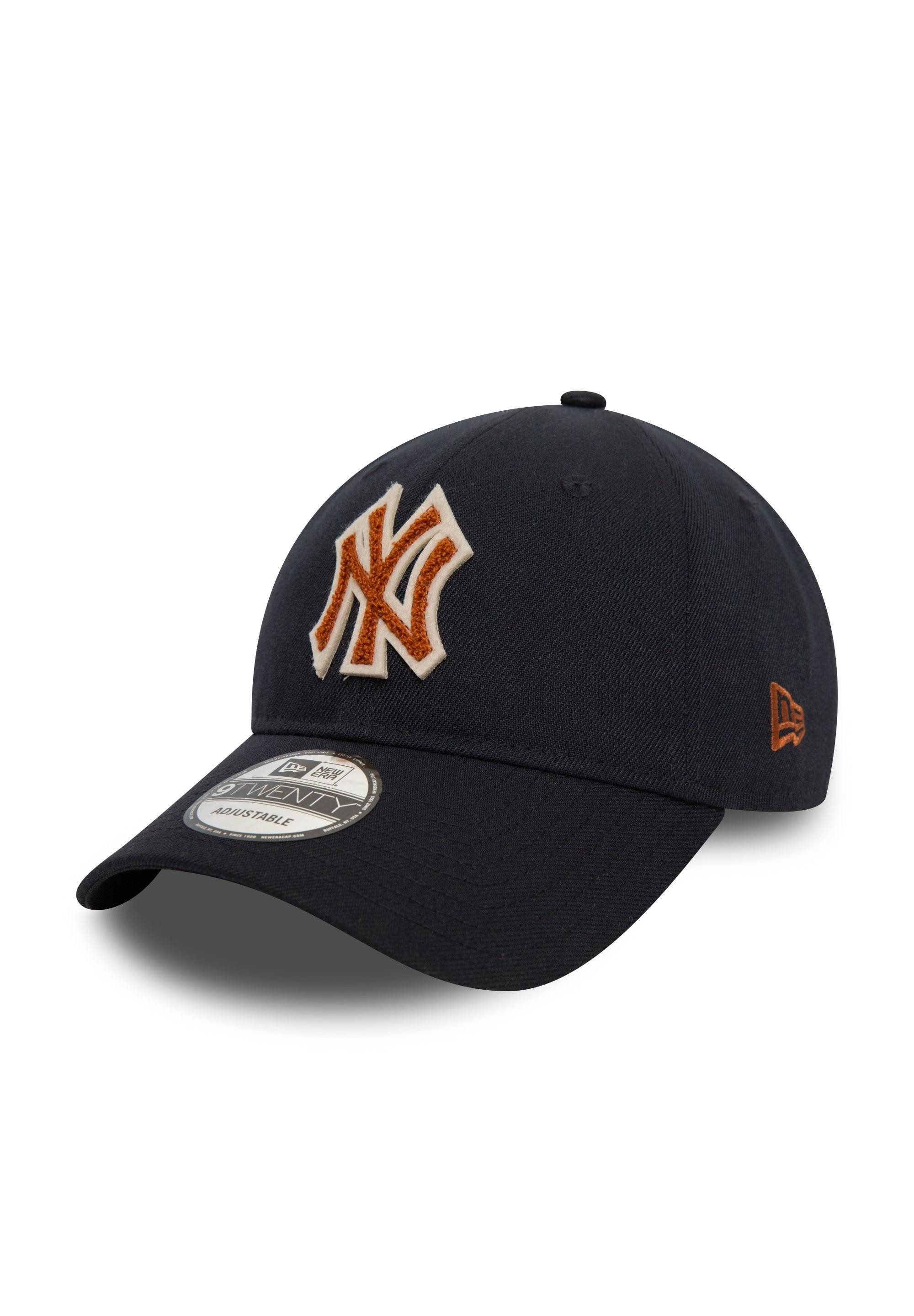 New Era Baseball Cap New York Yankees MLB Boucle Marineblau Verstellbare 9Twenty Cap New Er (1-St)