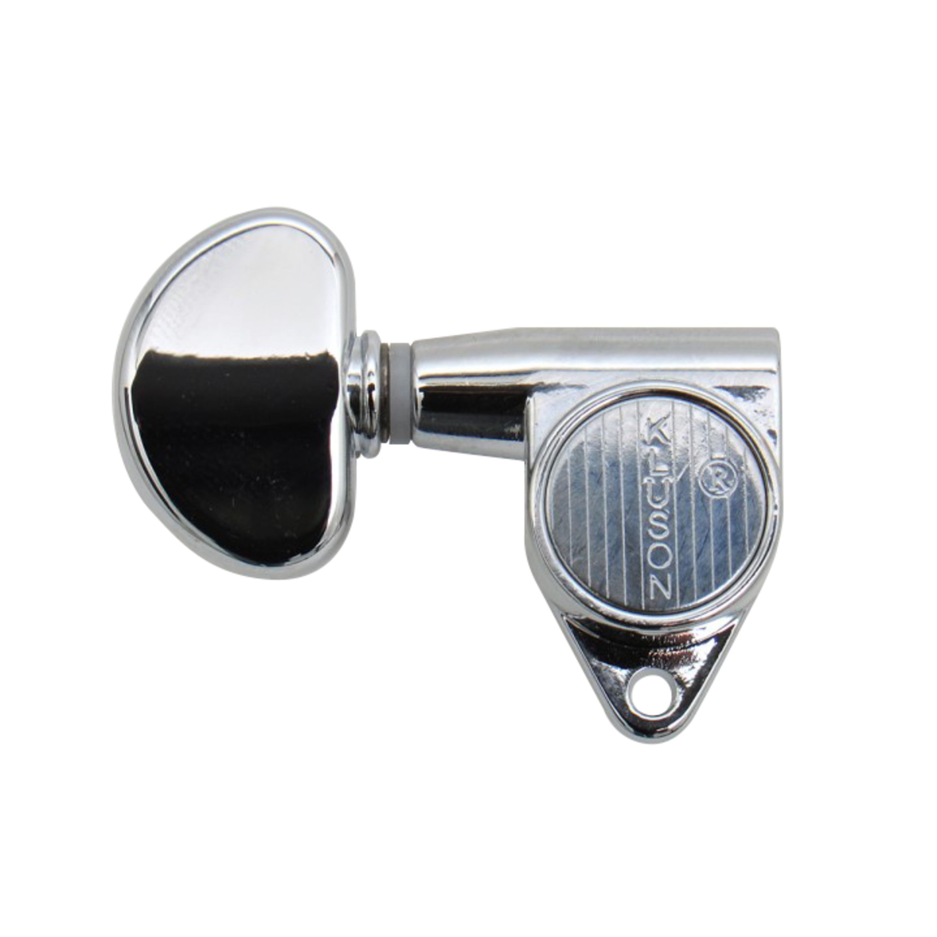 Kluson Gitarrenmechanik-Set, (ersatzteile für Gitarren, Mechaniken), MG33C Round Backs Grover-Style 3+3 Chrome - Gitarren Mechanik