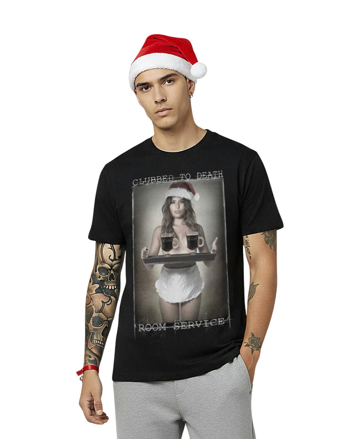 Religion T-Shirt RELIGION Clothing Herren T-Shirt FESTIVE TIPPLE-Schwarz-L