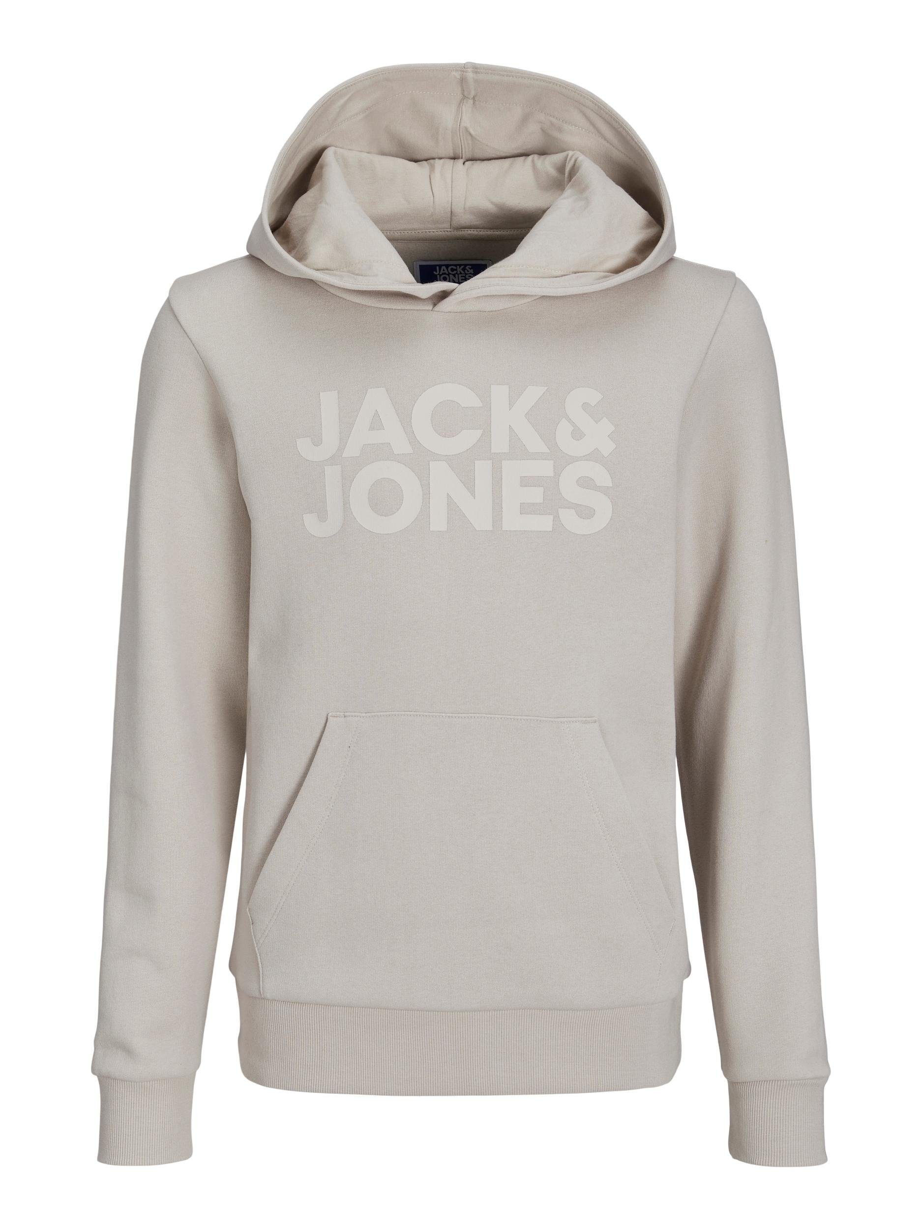 SWEAT Jack Jones HOOD & JJECORP JNR moonbeam Sweatshirt LOGO Junior