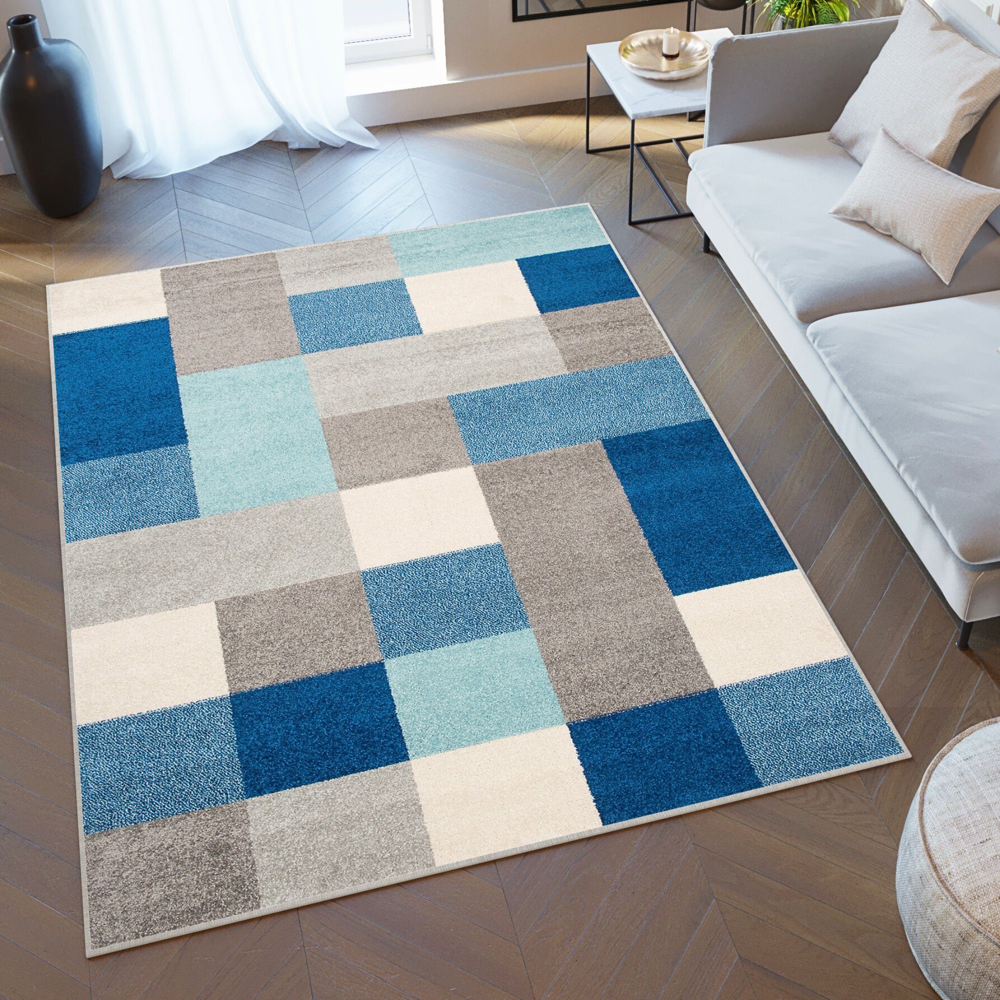 Tapiso Kinderteppich LAZUR, rechteckig, Höhe: 9 mm, Kurzflor, modern Design günstig online kaufen