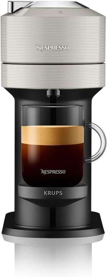 Krups Kapselmaschine Nespresso Vertuo Next Light Grey Kaffeemaschine, +  Origin Espresso Tassen 2x 40 ml, Kurze Aufheizzeit, One-Touch-System