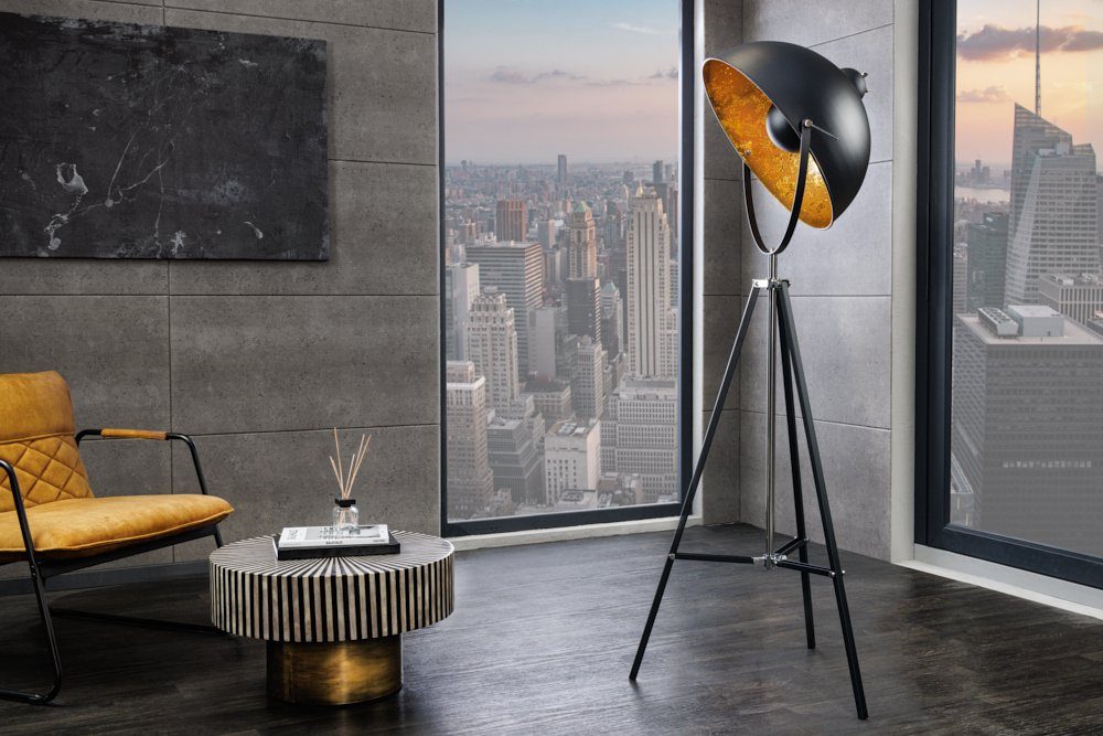 riess-ambiente Stehlampe BIG STUDIO 170cm schwarz, ohne Leuchtmittel, Wohnz günstig online kaufen