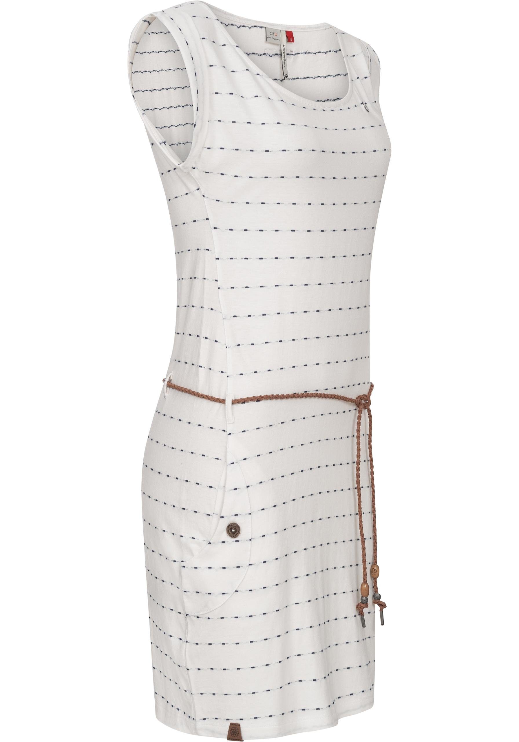 Damen Kleider Ragwear Sommerkleid Tag Stripes Intl. leichtes Jersey Kleid mit Streifen-Muster