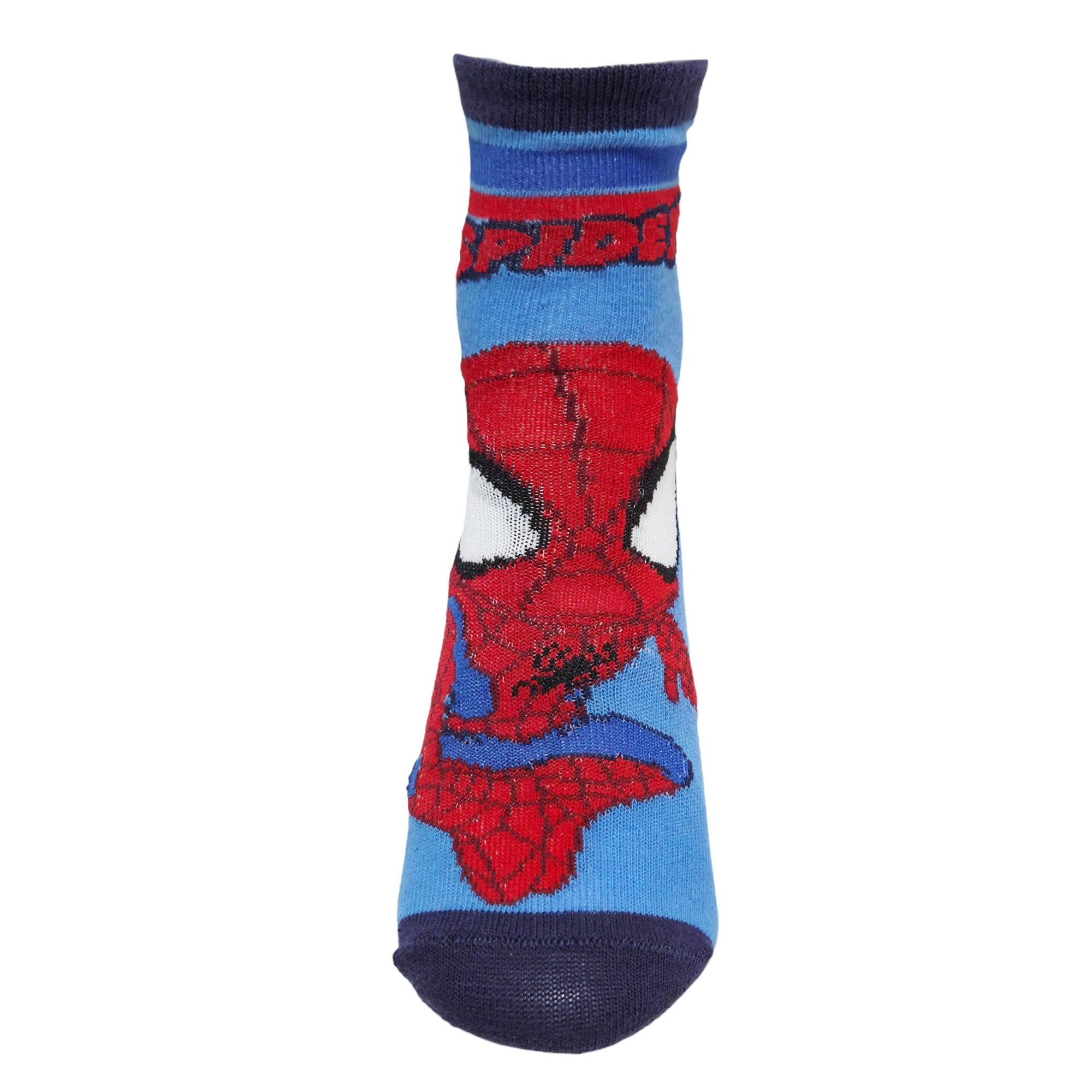 MARVEL Langsocken Marvel Spiderman Spidey Sneaker Kinder Socken 3er Pack Gr. 19-30 (3-Paar)