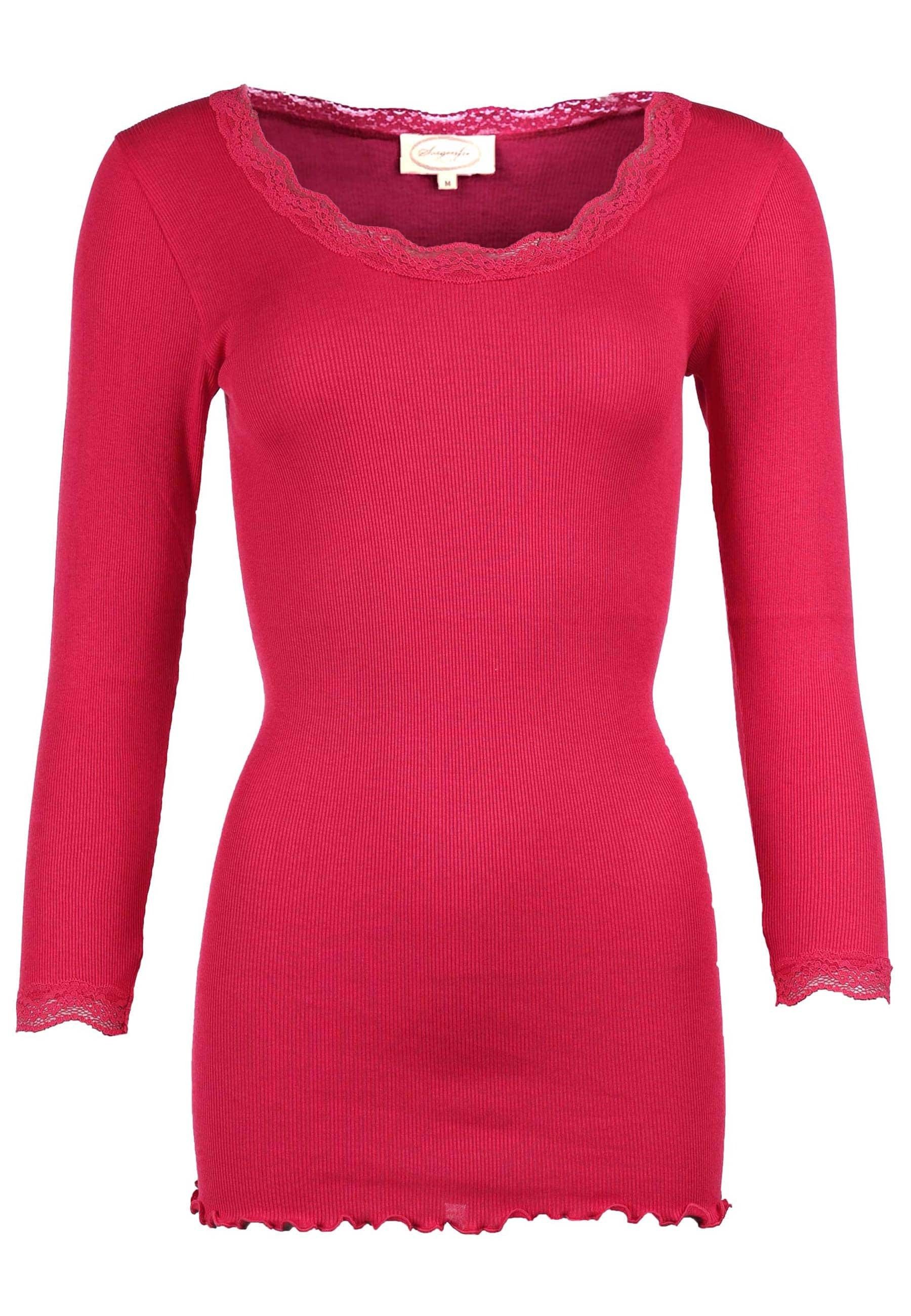 Sorgenfri Sylt Langarmshirt Lynn Spitzendetails