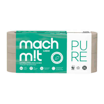 mach m!t Toilettenpapier PURE - 3-lagig - extra weich, besonders nachhaltig (8-St)