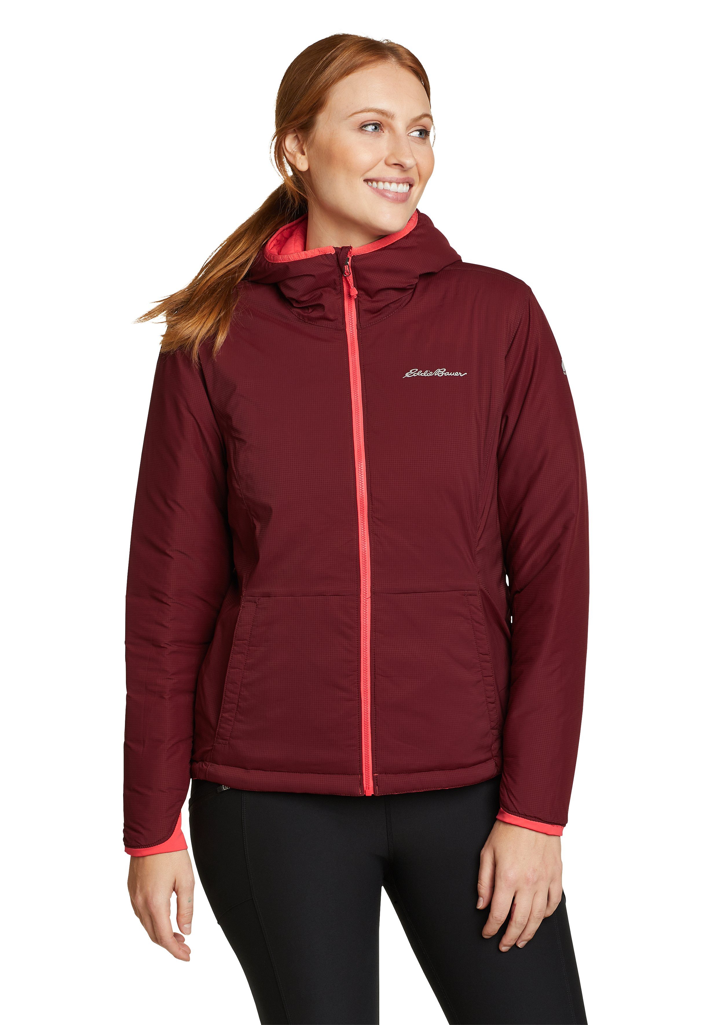 Funktionsjacke Bauer mit Eddie Kapuze Stretch Ignitelite Tintenrot Reversible