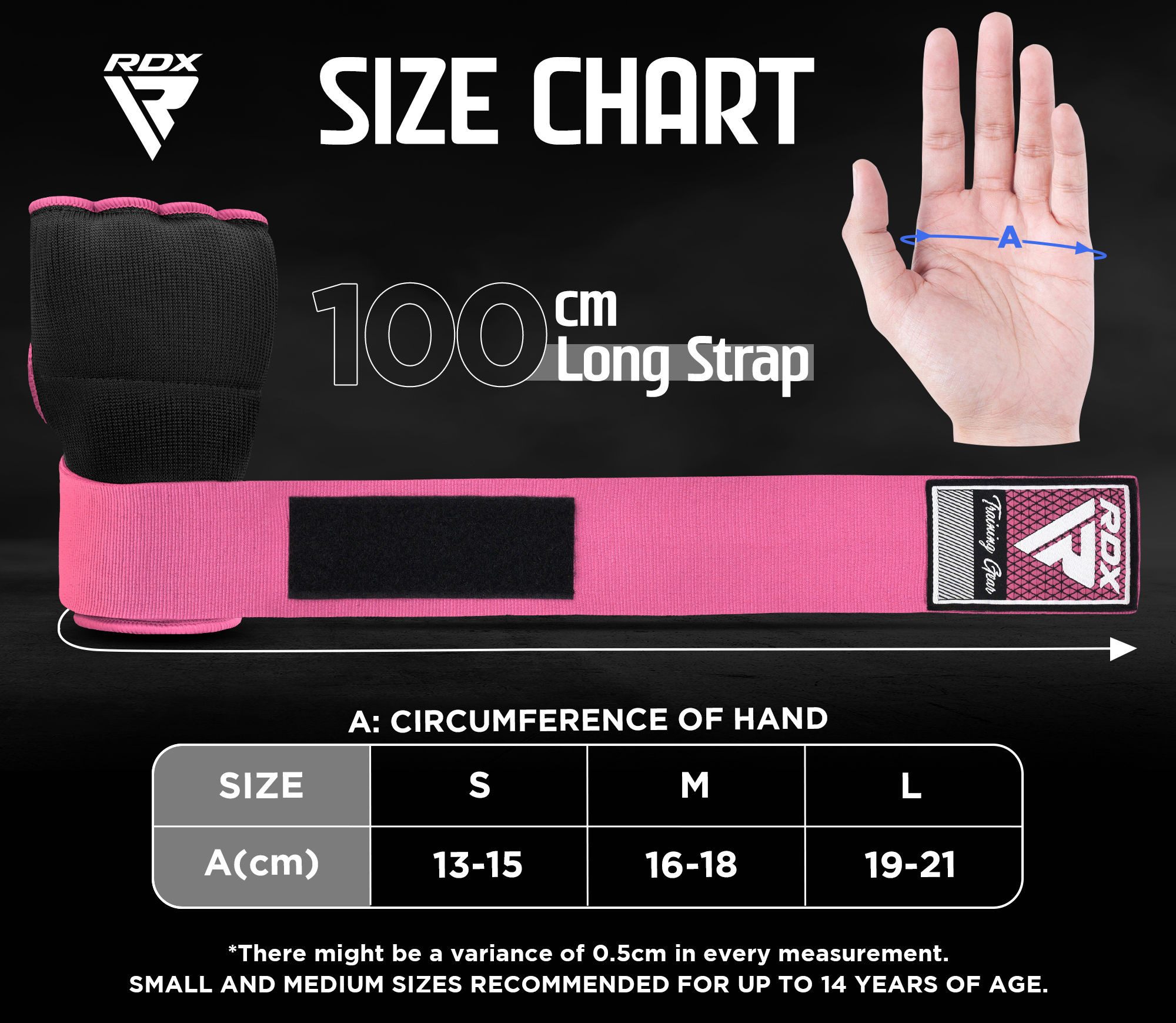 RDX Sports Boxhandschuhe RDX Boxen elastische Innenhandschuhe, MMA, Boxbandagen, Handschuhe