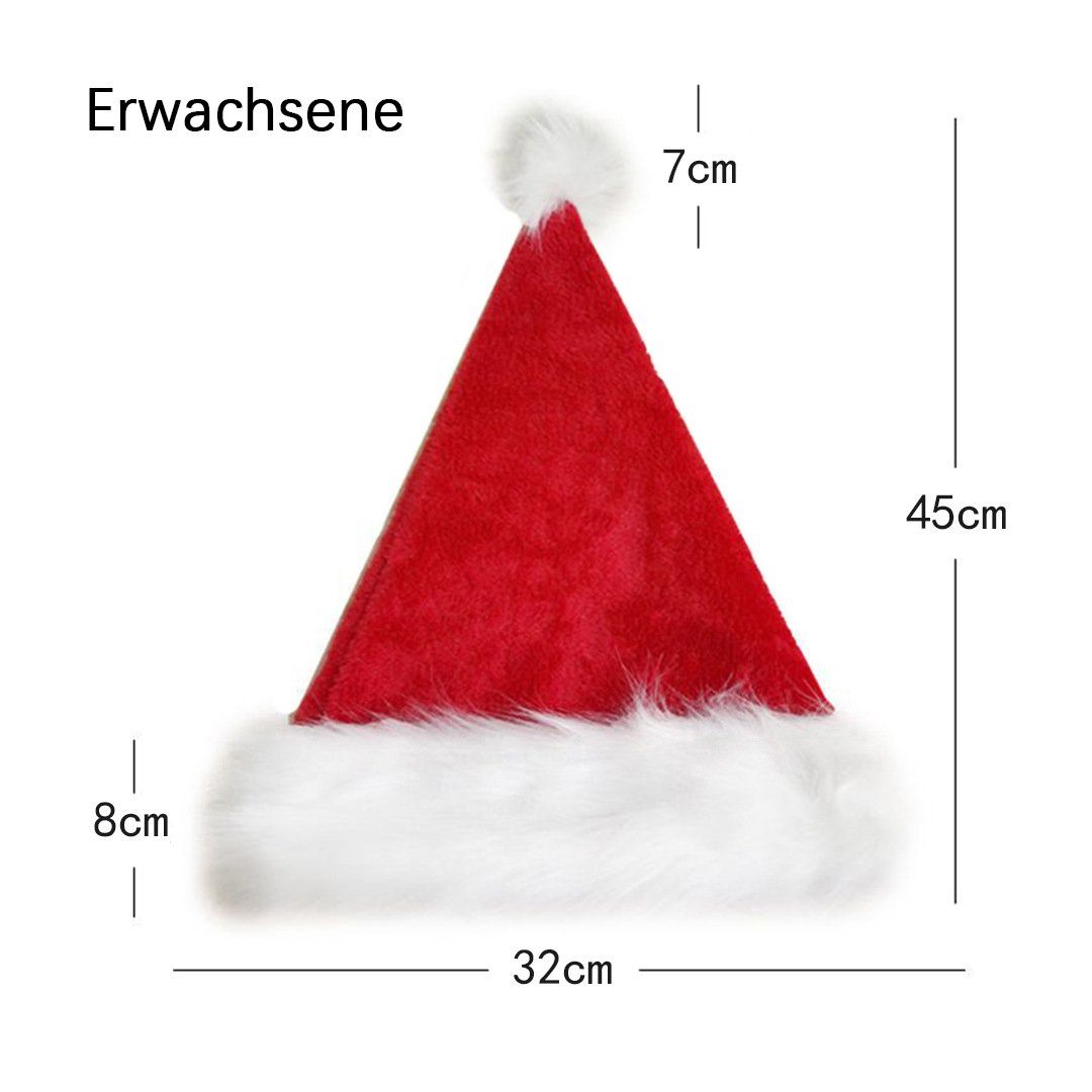 Coonoor Weihnachtsfigur Weihnachtsmannmütze 32x45cm plüsche weihnachtsmann günstig online kaufen