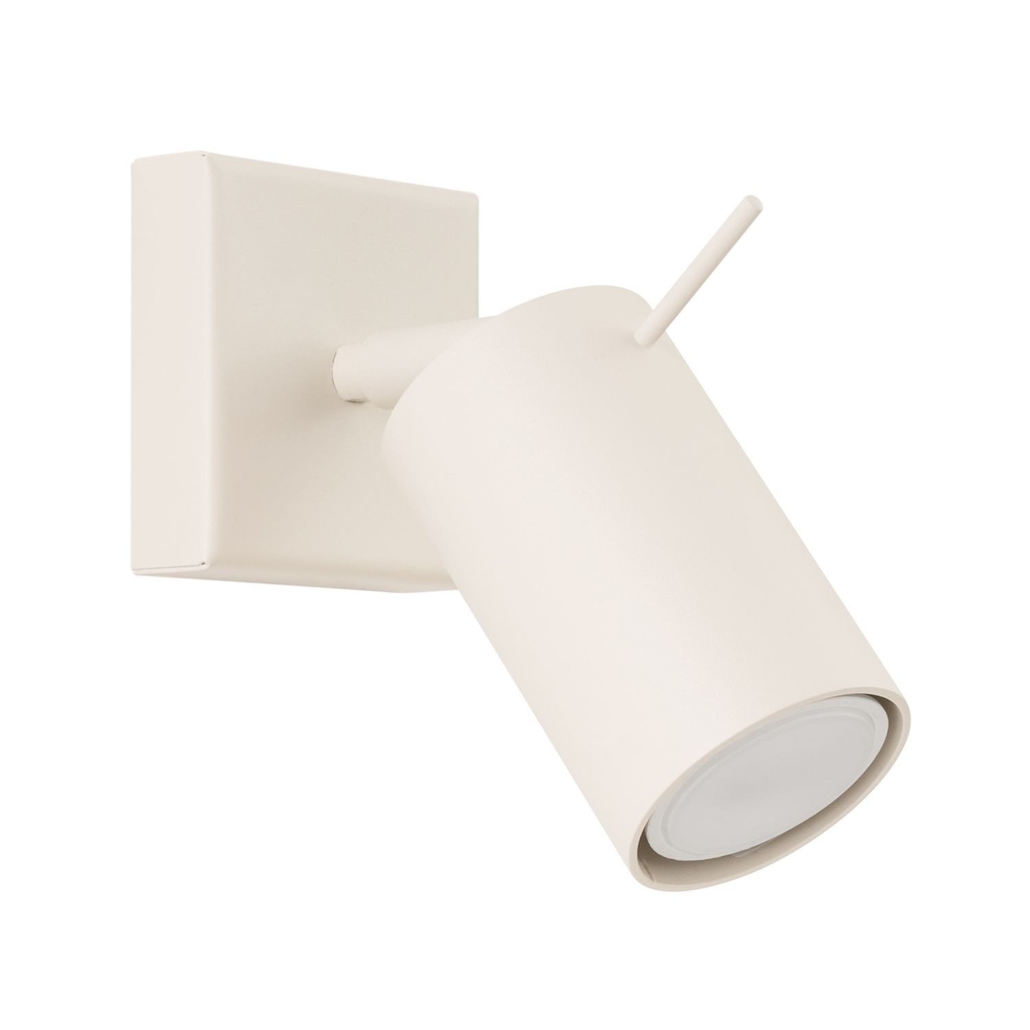 Licht-Erlebnisse Wandstrahler ETNA, ohne Leuchtmittel, Metall GU10 verstellbar Beige Modern