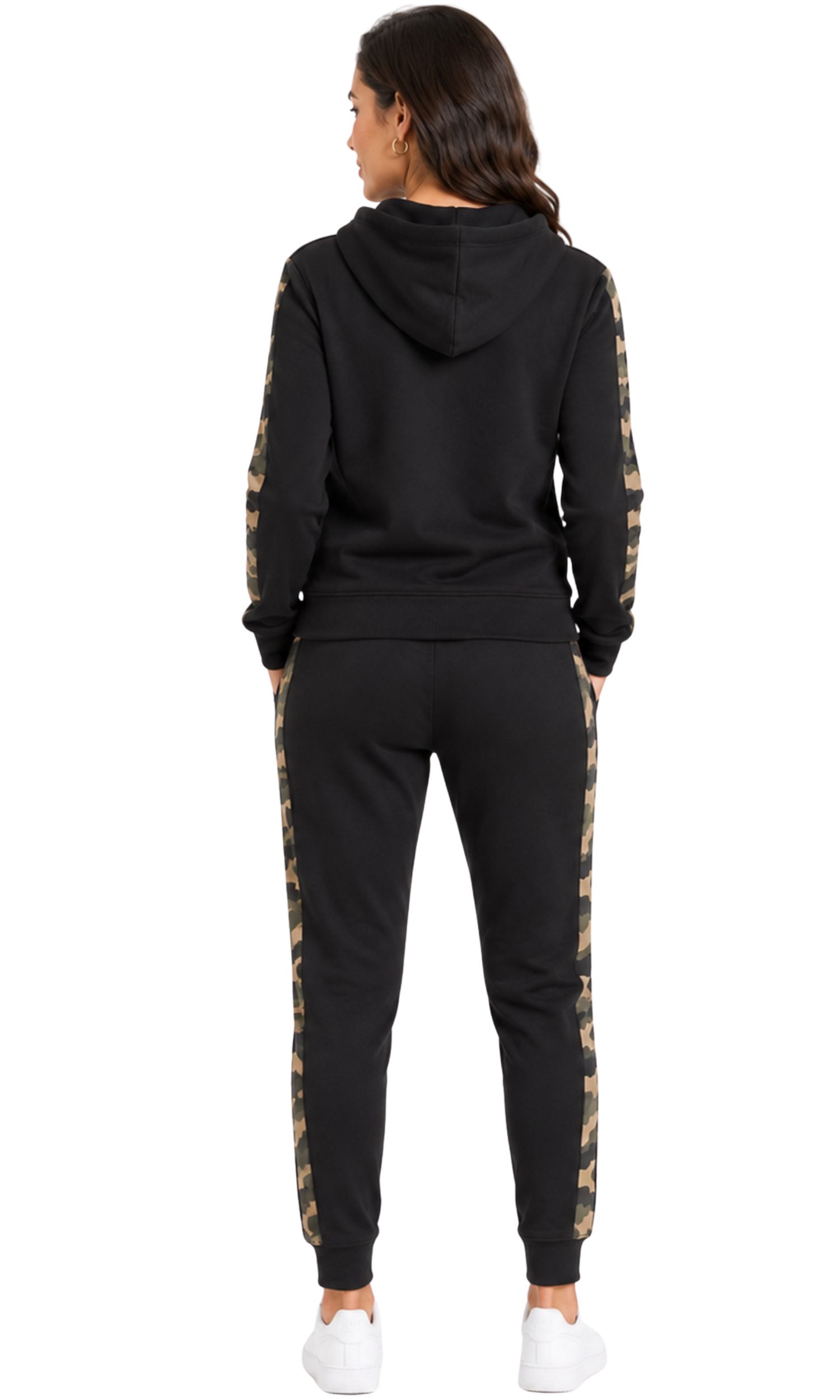 L.gonline Jogginganzug Damen Freizeitanzug, Sportlich, mit Streifen 526 (Packung, 2-tlg., im modischem Design), Fitness Freizeit Casual