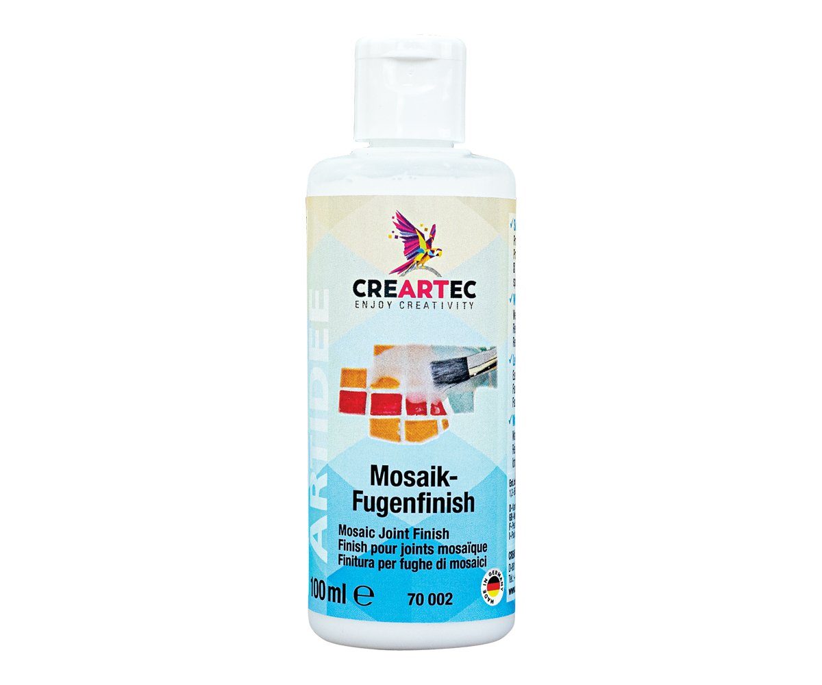 CREARTEC Klebstoff Mosaik - Fugenfinish - 100ml, einfacher Schutz für Mosaikkunstwerke - Made in Germany
