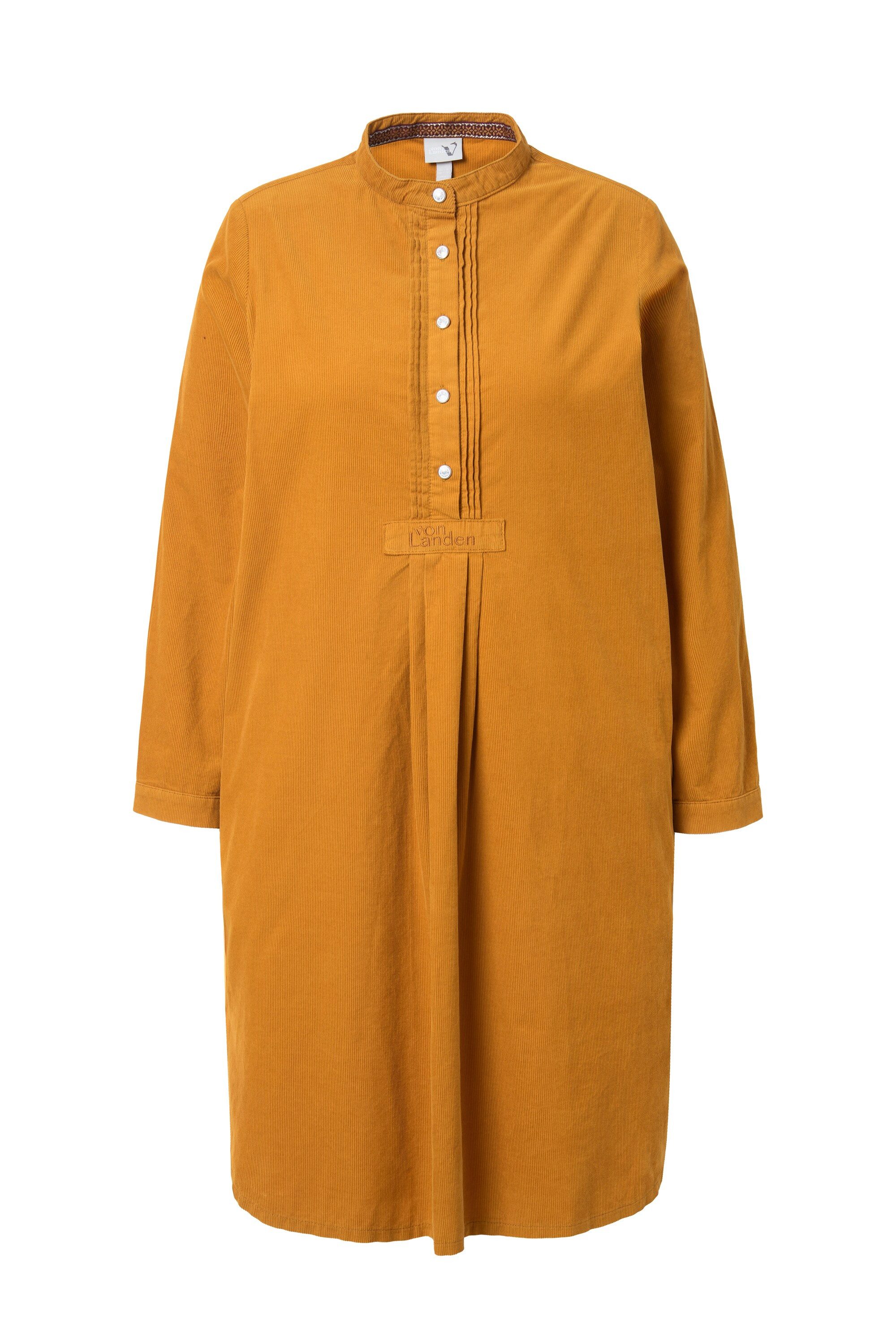 Ulla Popken Midikleid Cordkleid Stehkragen Biesen günstig online kaufen