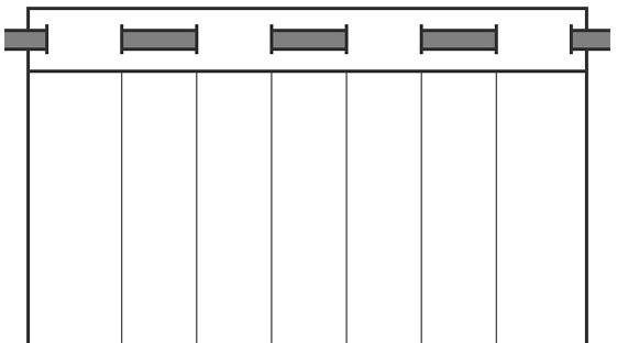 Jacquard, 245x146, (1 you!, Neutex for Ösenschal Spice, Vorhang blickdicht, mit HxB: St), Metallösen rot Ösen