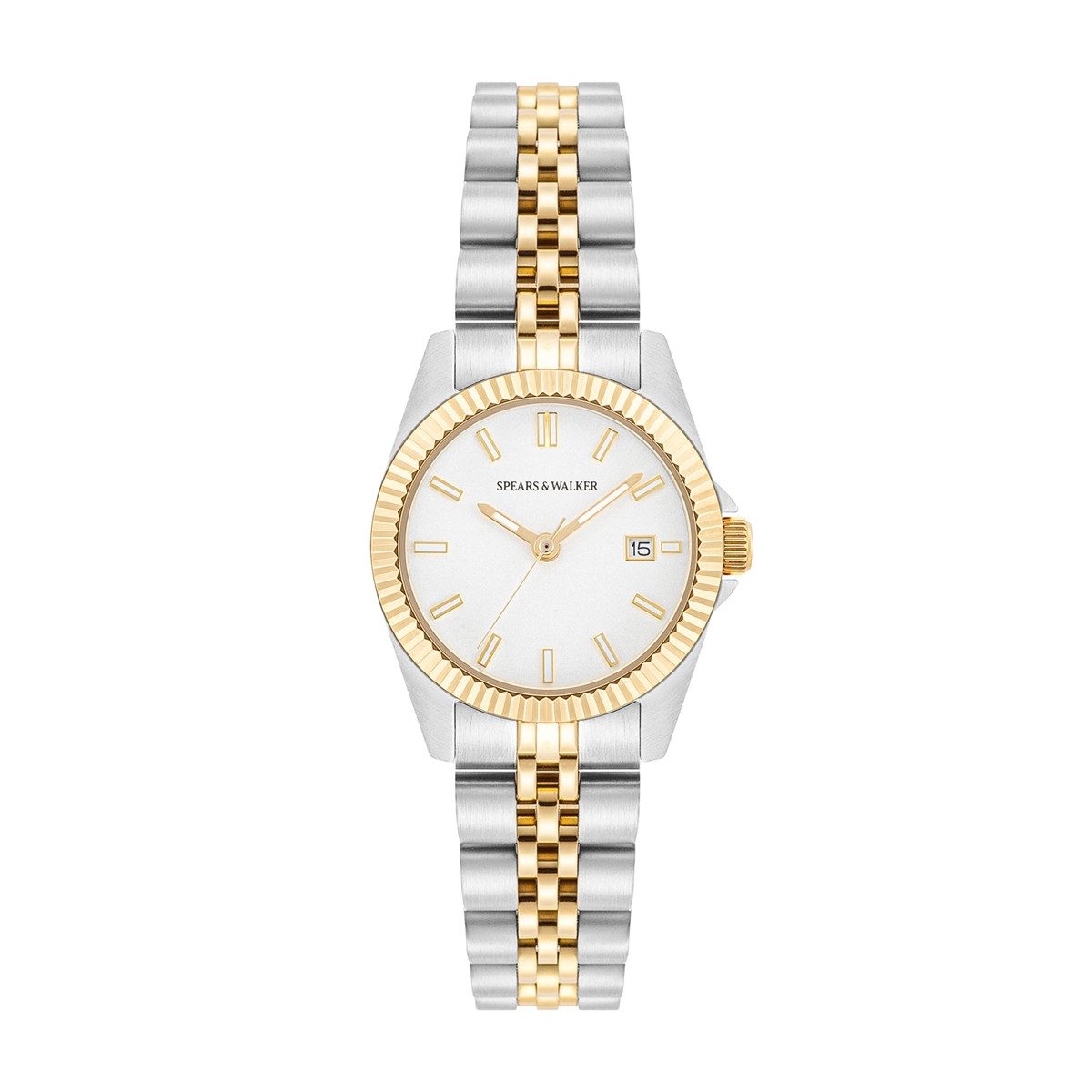 Spears & Walker Quarzuhr silber/gelbgold