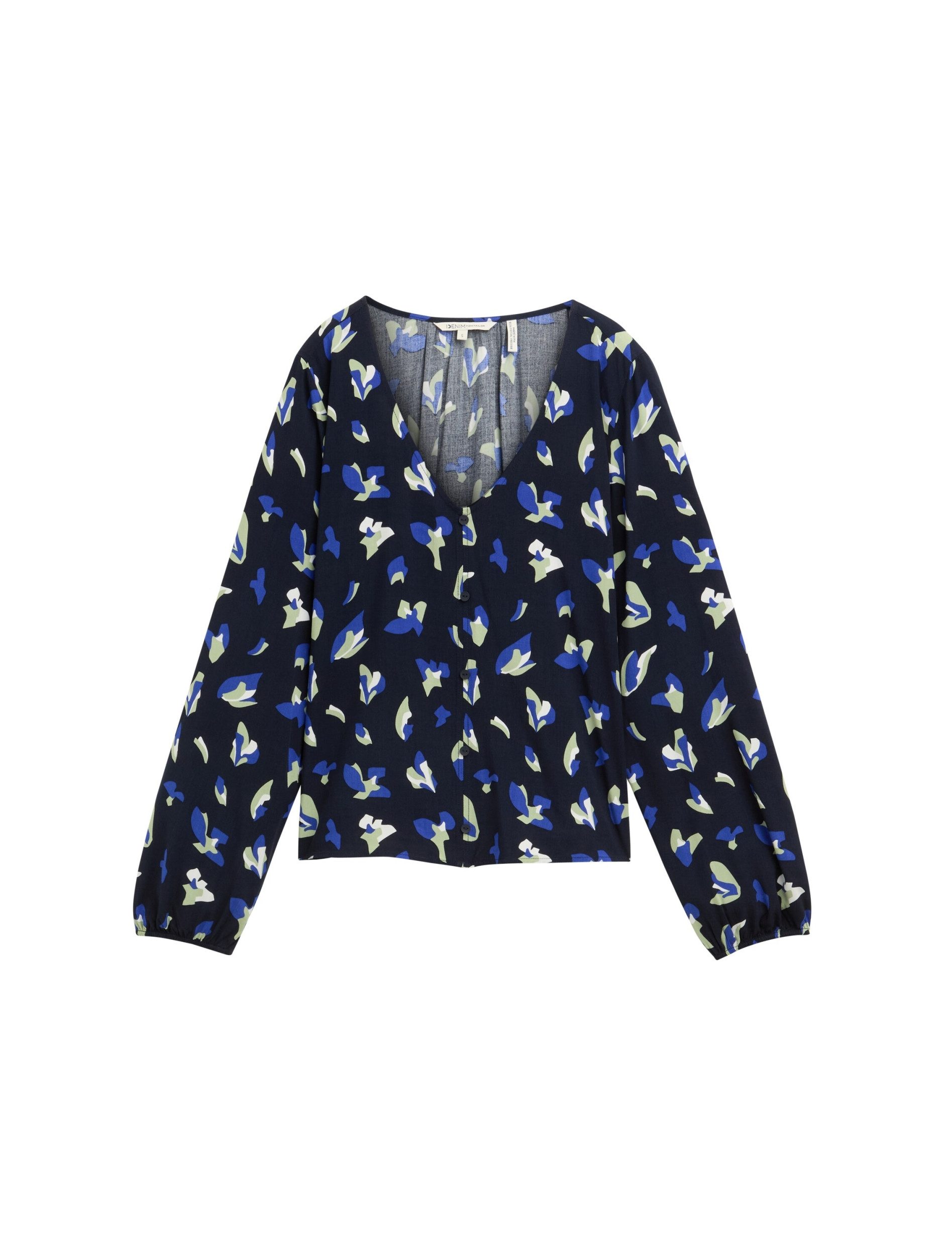 Blusentop Gemusterte Bluse - Regular Fit