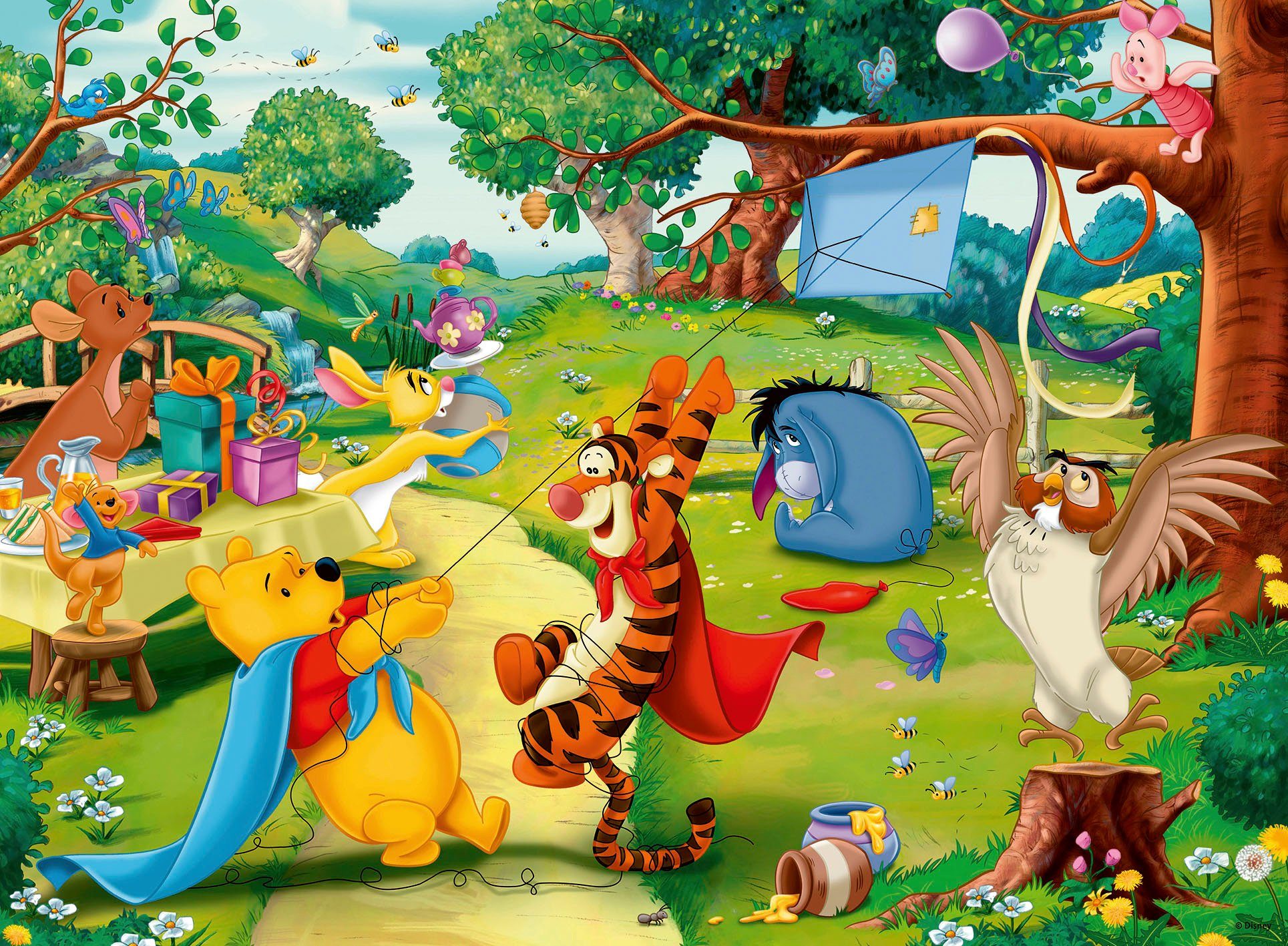 Ravensburger Puzzle Winnie the Pooh, Die Rettung, 100 Puzzleteile, Made in günstig online kaufen