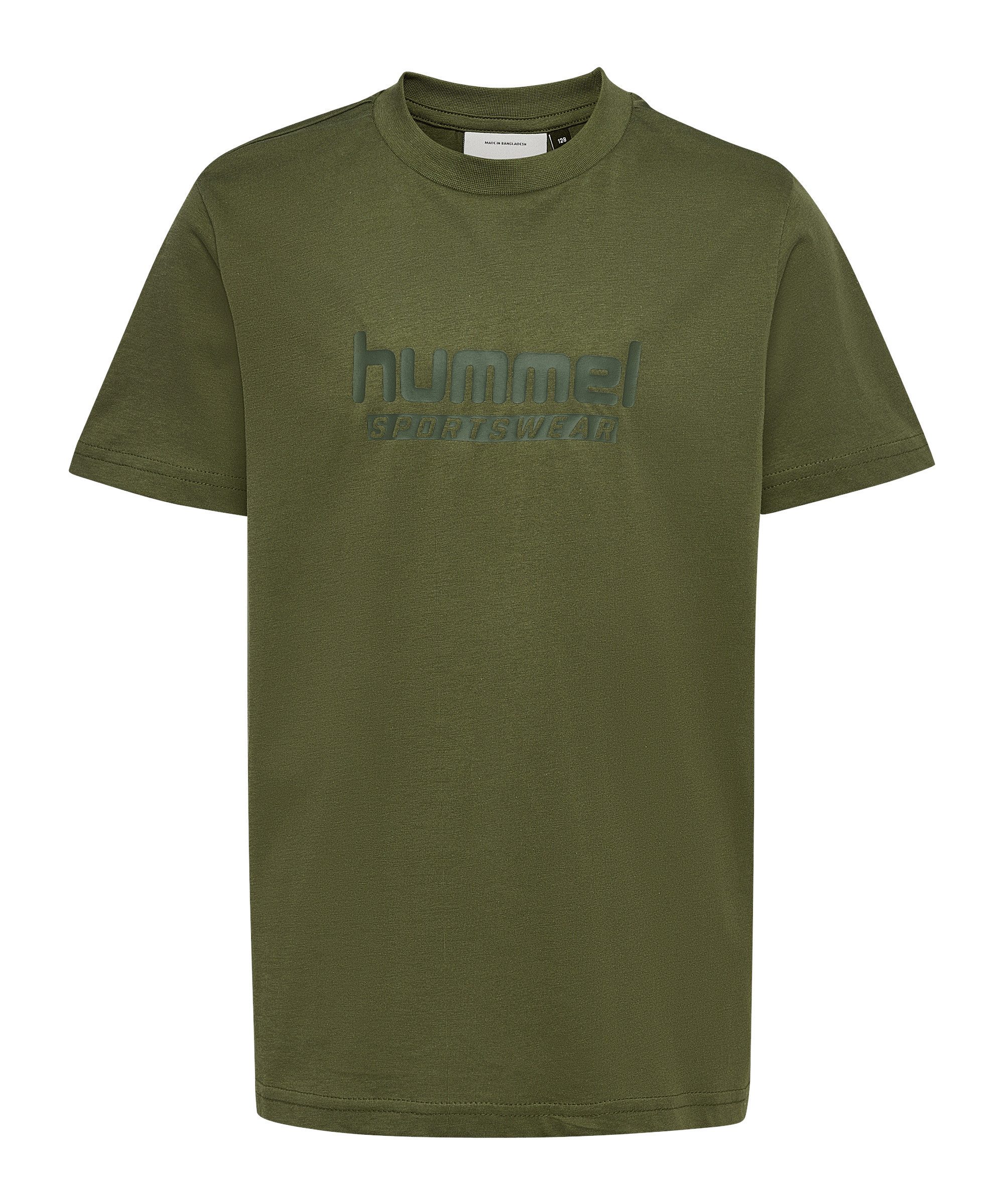 hummel T-Shirt Hummel Base T-Shirt Kids Weiß Kurzarm-Shirts Baumwolle