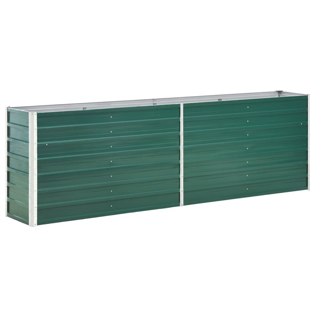 vidaXL Hochbeet 240 x 40 x 77 cm Garten-Hochbeet Verzinkter Stahl 240x40x77 cm Grün