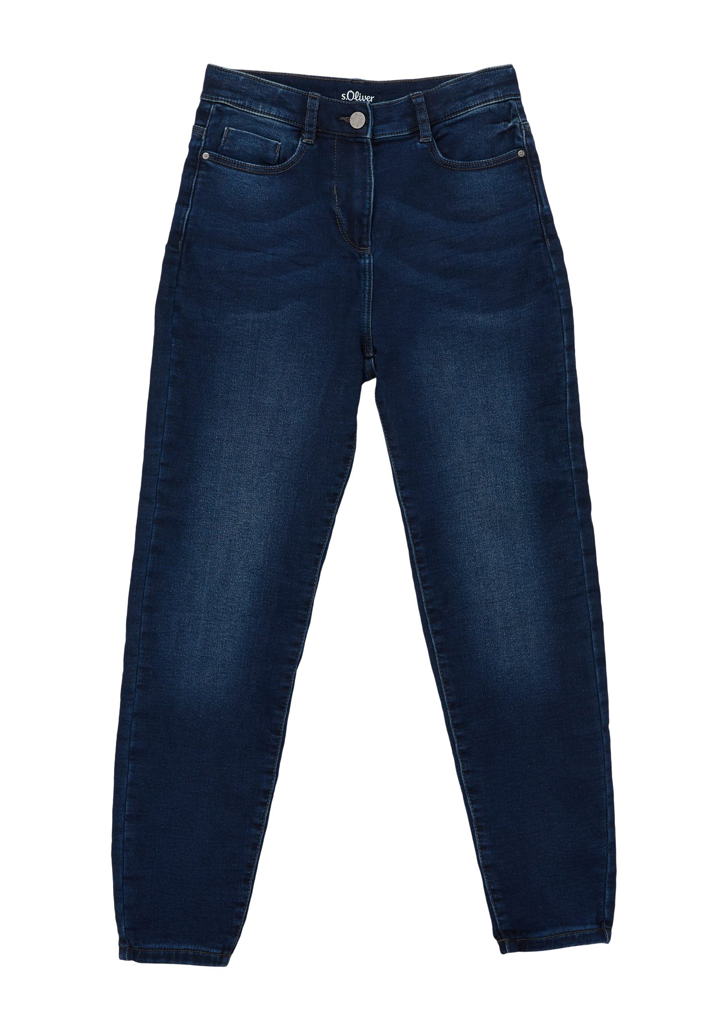 s.Oliver Stoffhose Jeans Mom / Leg Rise Relaxed Waschung Fit / High Tapered 