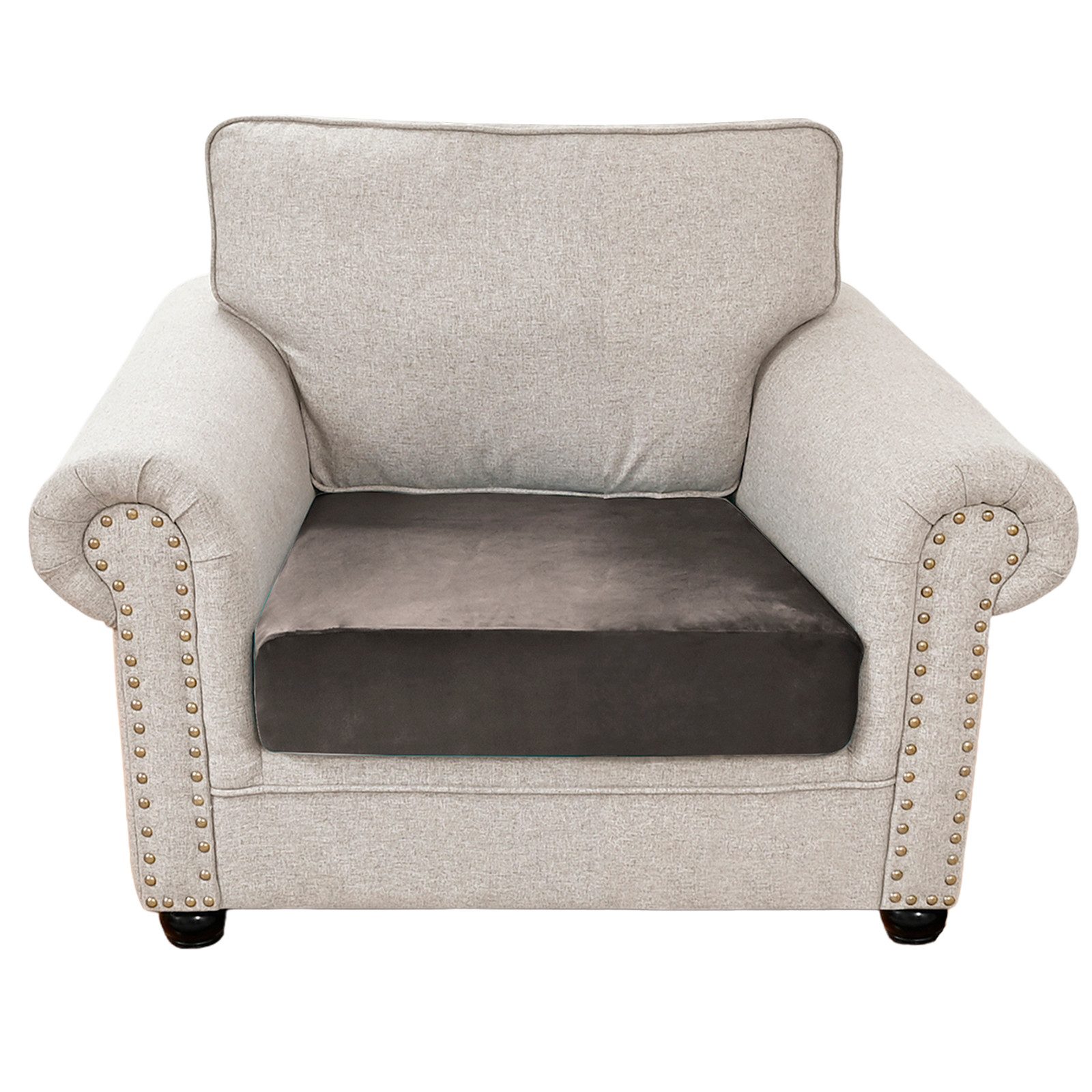 Rosnek Sofahusse 1-4Sitze, Stretch, Samt, Couch Sitzbezug, Sofa Sitzkissenb günstig online kaufen