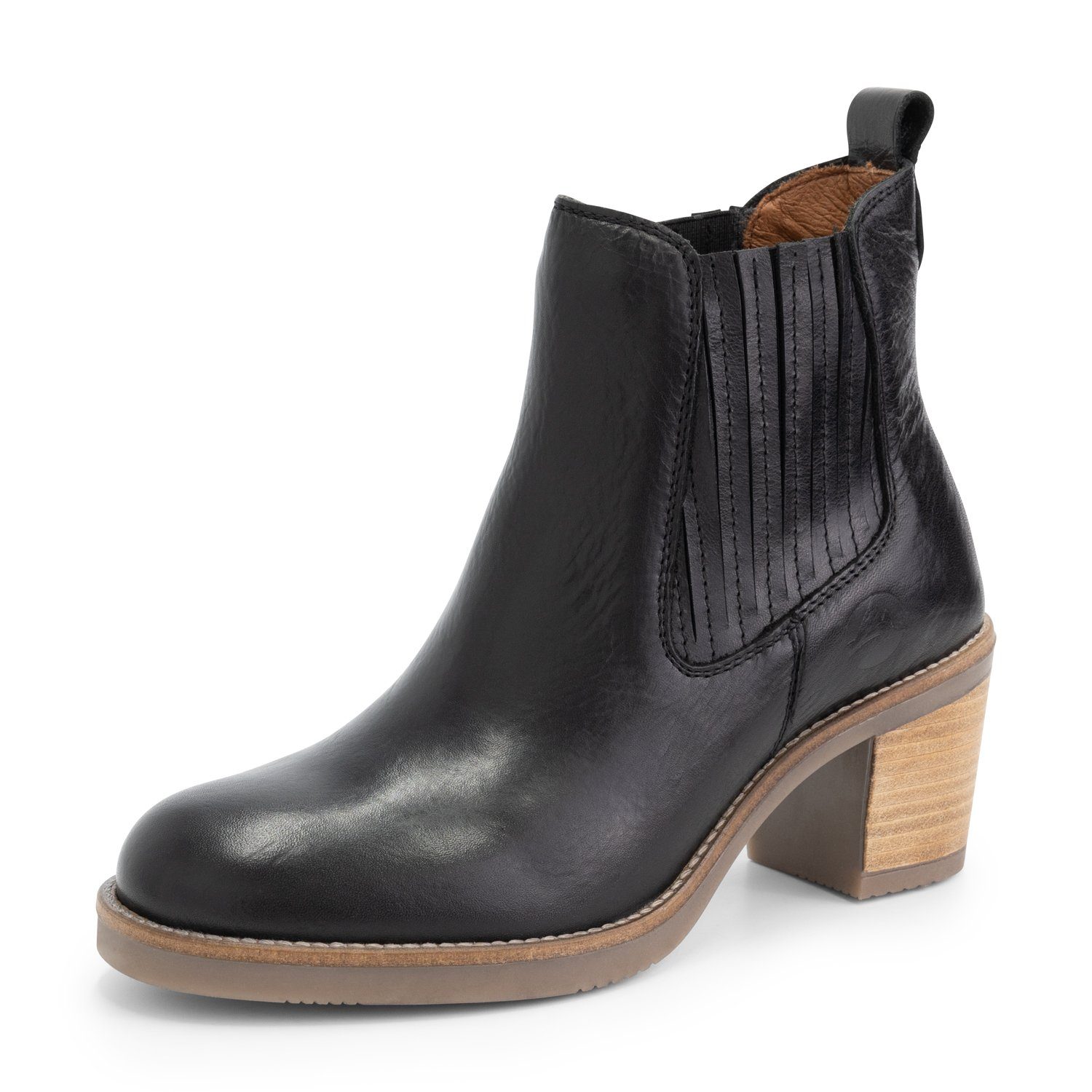 Carantec (Pull-on) Schwarz Lady Chelseaboots Travelin'