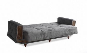 JVmoebel Wohnzimmer-Set Sofagarnitur 3+2+1+1 Sitzer Textil Holz Sofa 3 Sitzer Modern Sessel, (3 Sitzer / 2 Sitzer / 2x Sessel), Made In Europe