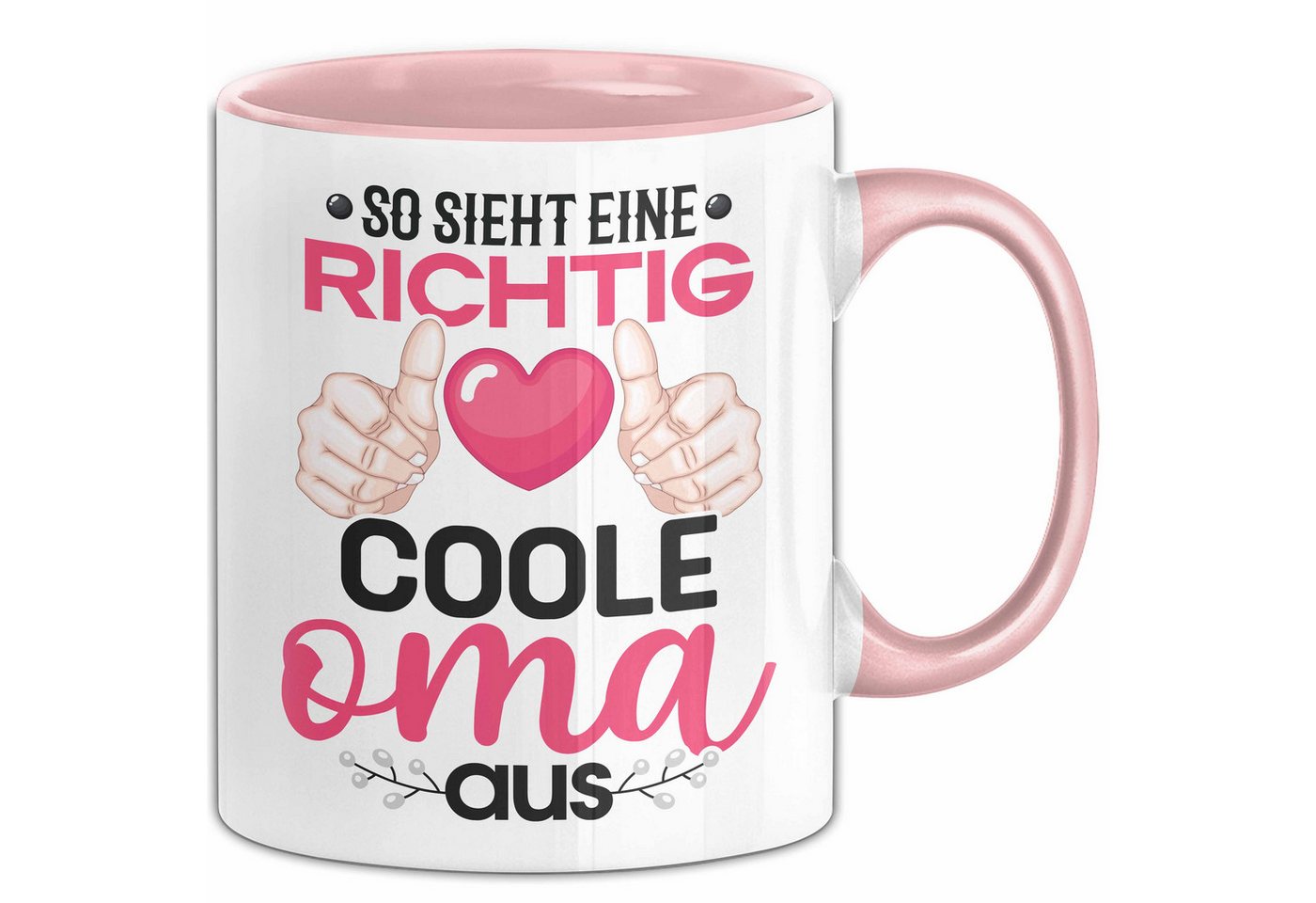 Trendation Tasse Coole Oma Tasse Geschenk Muttertag Lustiger Spruch Richtig Cool, Keramik