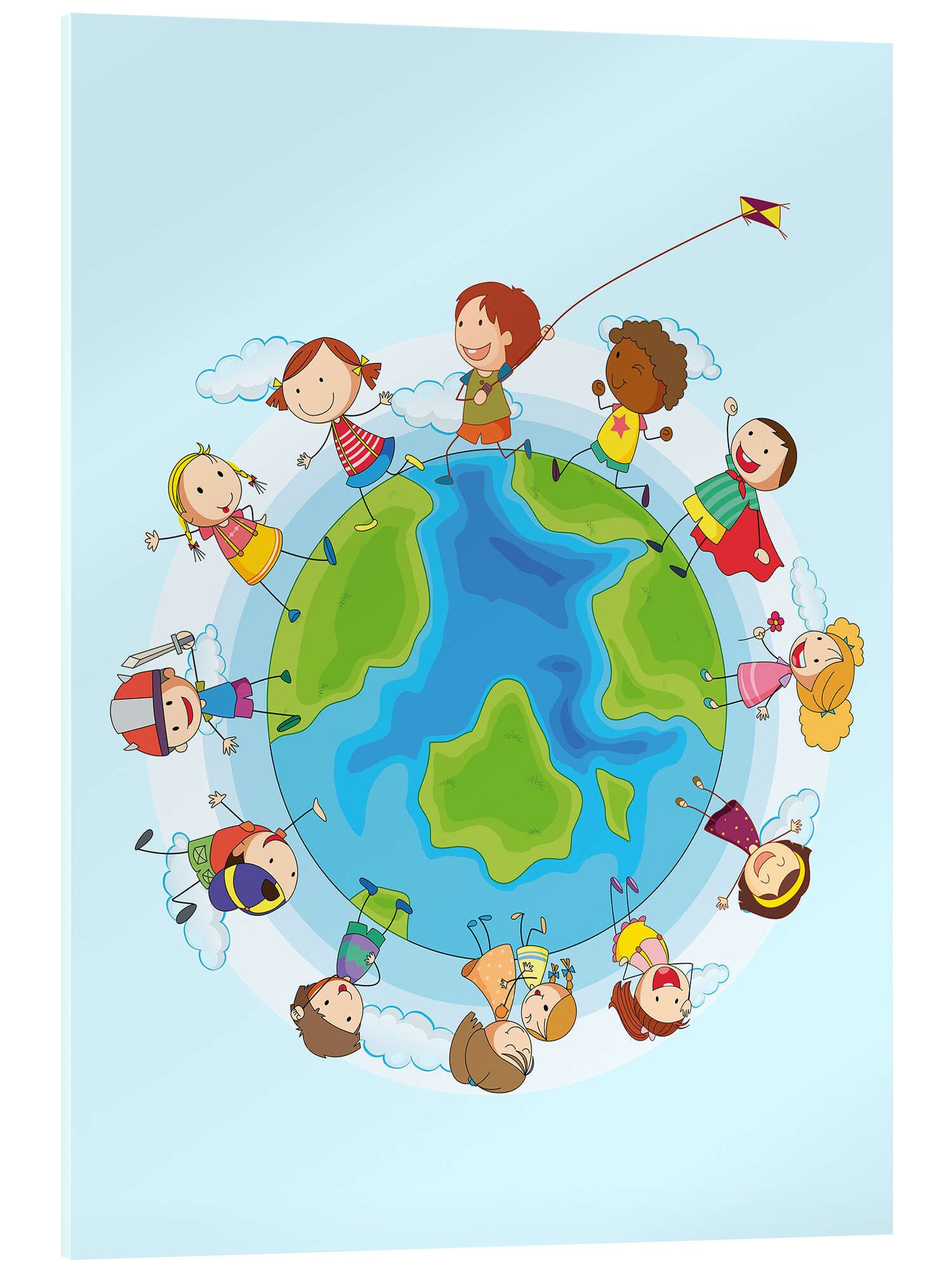 Posterlounge Wandbild Kinder der Welt, Kidz Collection, erhältlich als Poster, Leinwandbild, Wandsticker oder Acrylglasbild