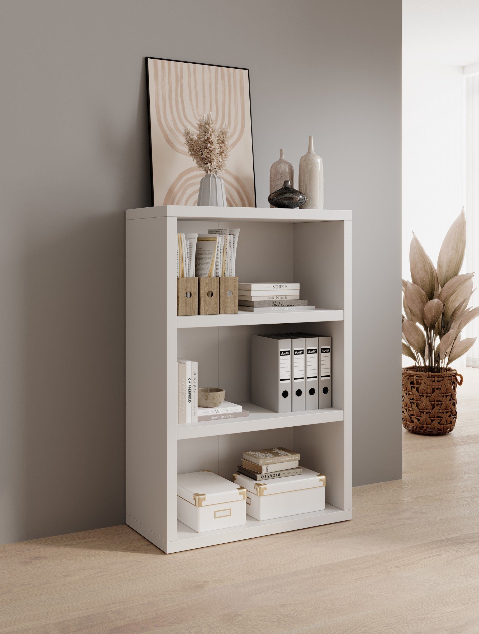 Bega Consult Regal in Weiß. Abmessungen (BxHxT) 80x123x38 cm