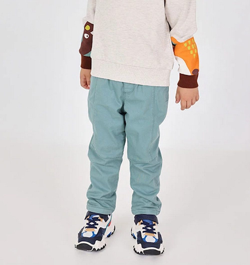 BÒBOLI Thermohose BÒBOLI Hose Gabardine gefüttert lorbeer grün (1-tlg., kein Set)