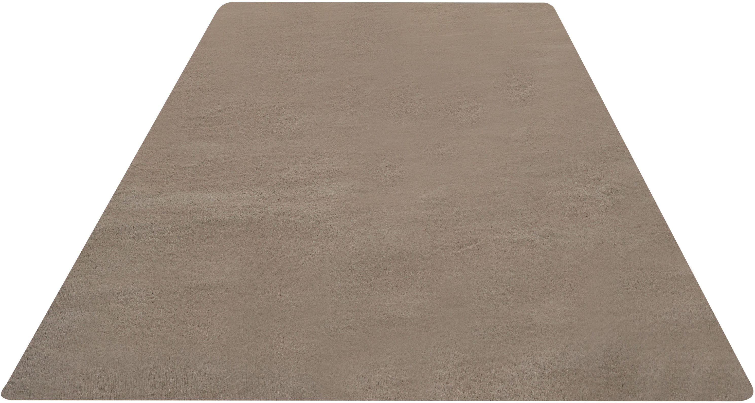 Bruno Banani Fellteppich Rabbit 2, Kunstfell Teppich, Modern, rechteckig, Höhe: 25 mm, Kaninchenfell-Haptik, sehr weich, Wohnzimmer, Schlafzimmer, Esszimmer