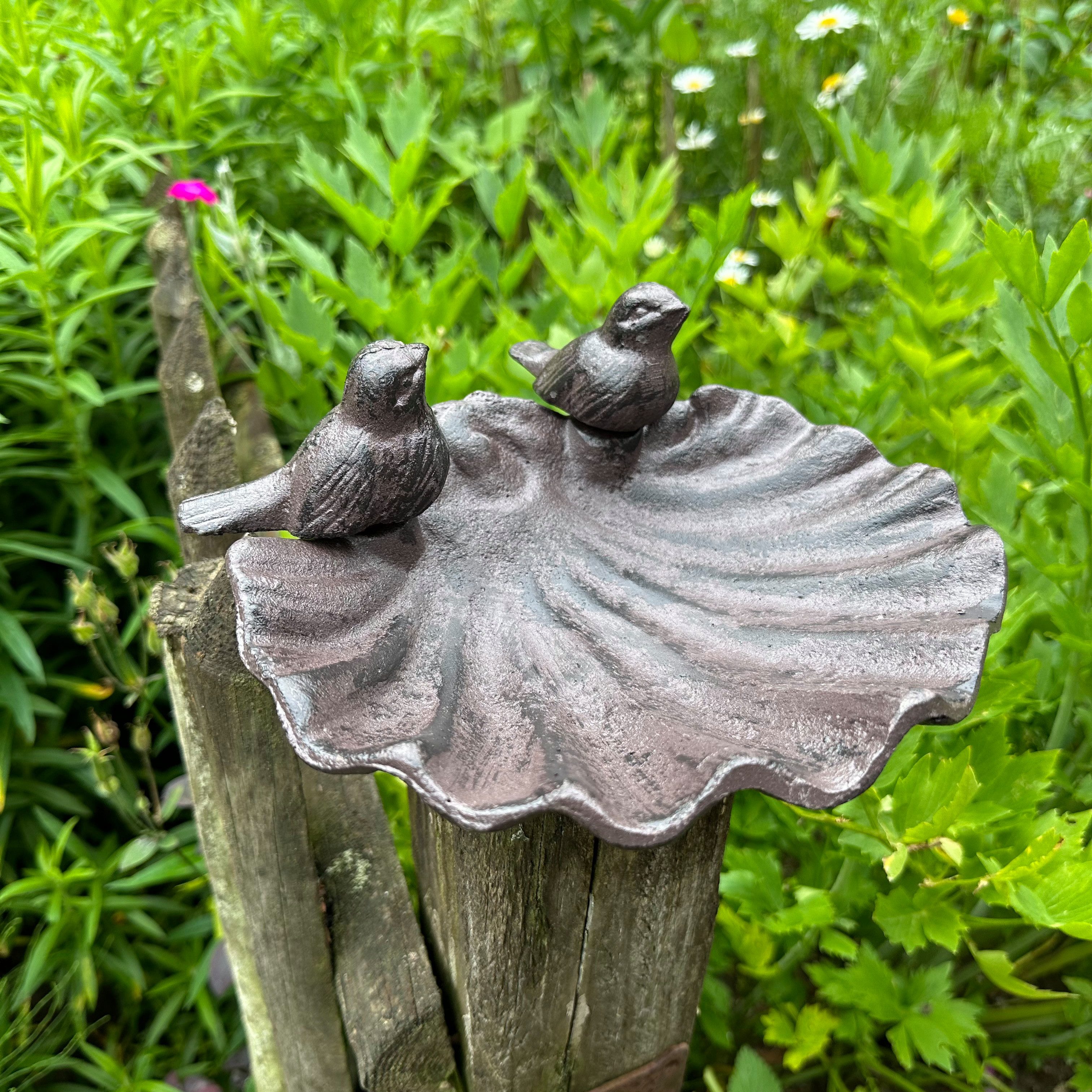 Antikas Gartenfigur Vogeltränke romantisch, Vogelbad - Tränke oder als Futterschale für