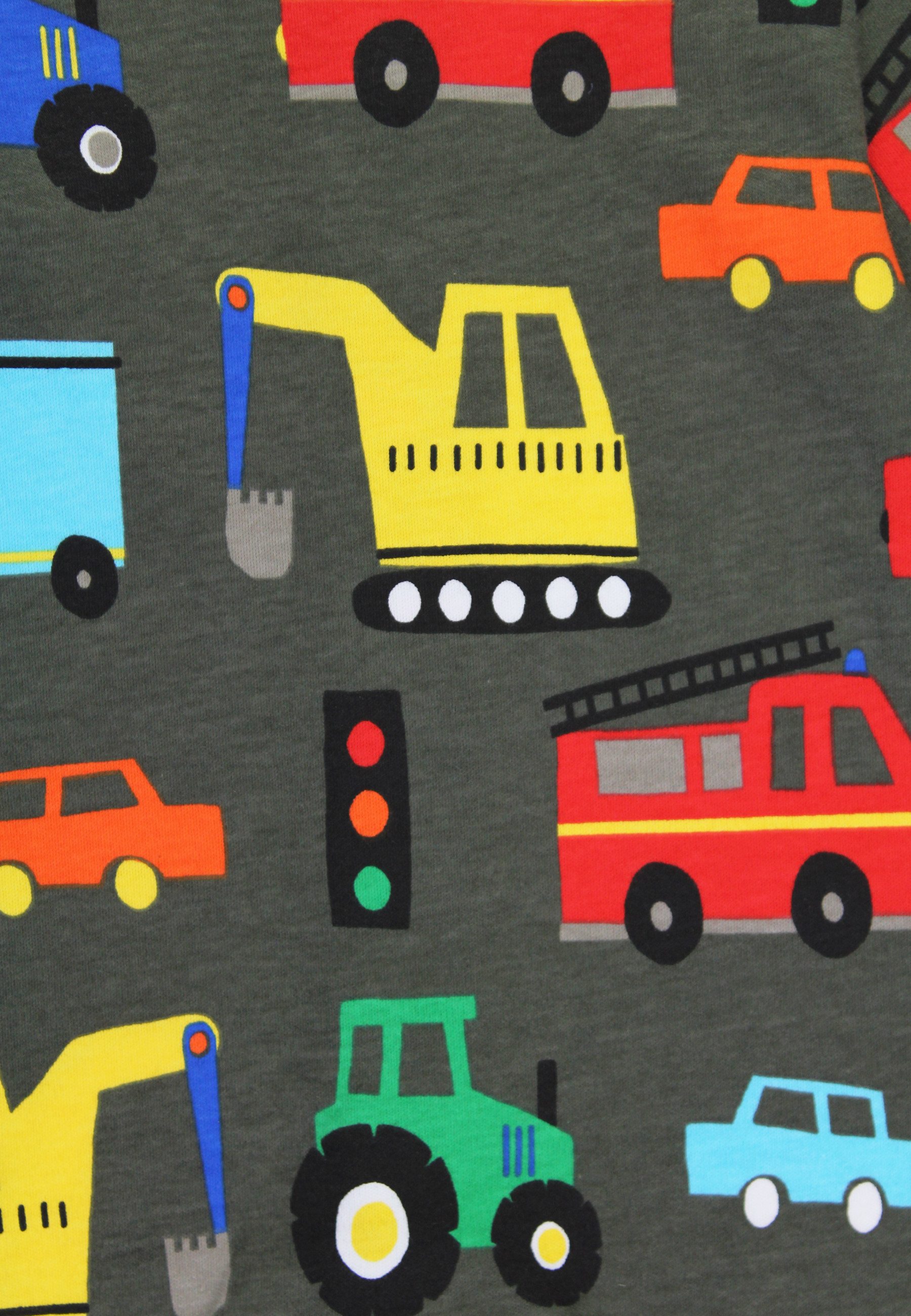 Toby Tiger Strampler Strampler mit Fahrzeug Print