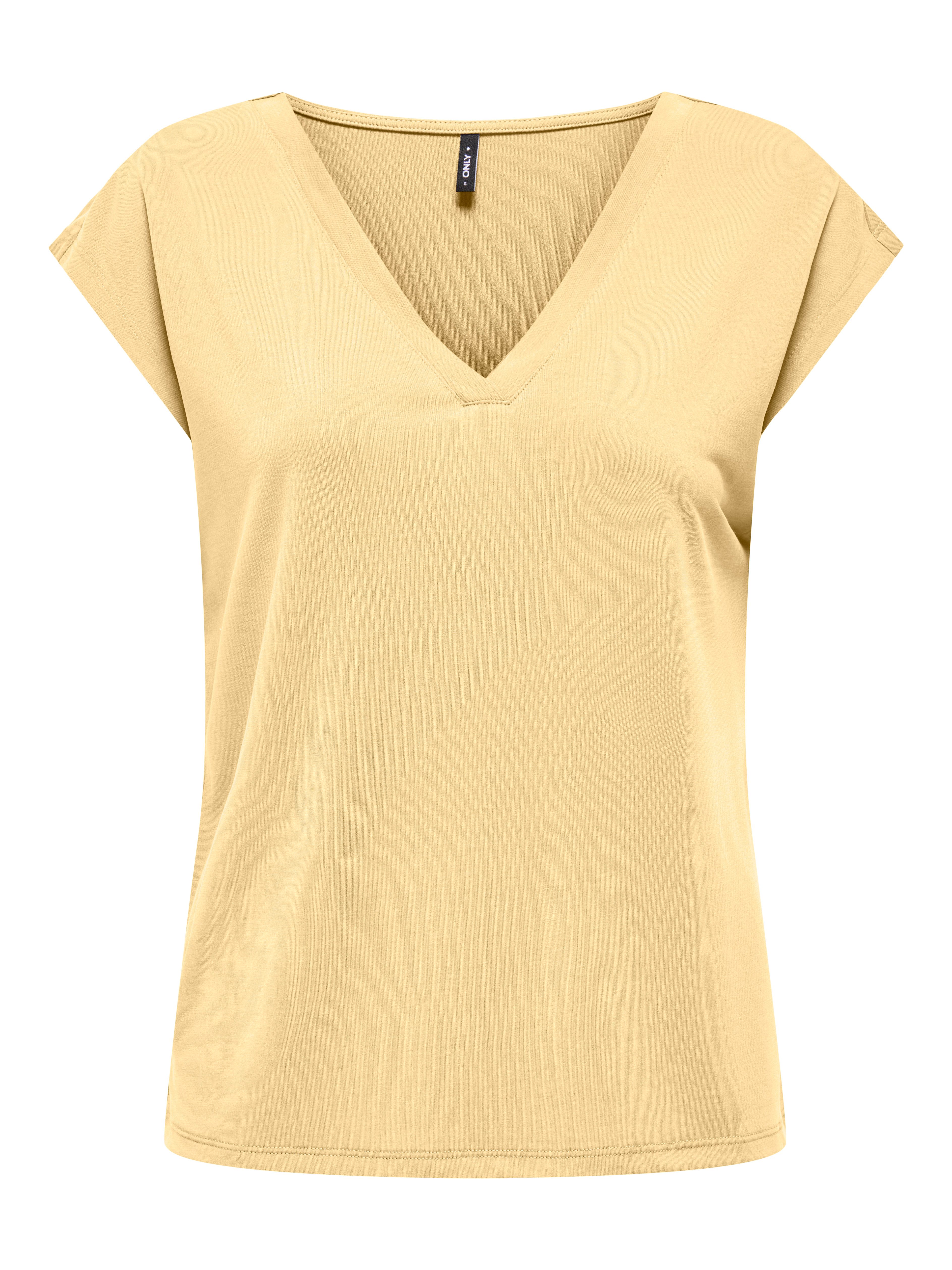 V-Shirt ONLFREE S/S MOD.V-NECK TOP JRS NOOS