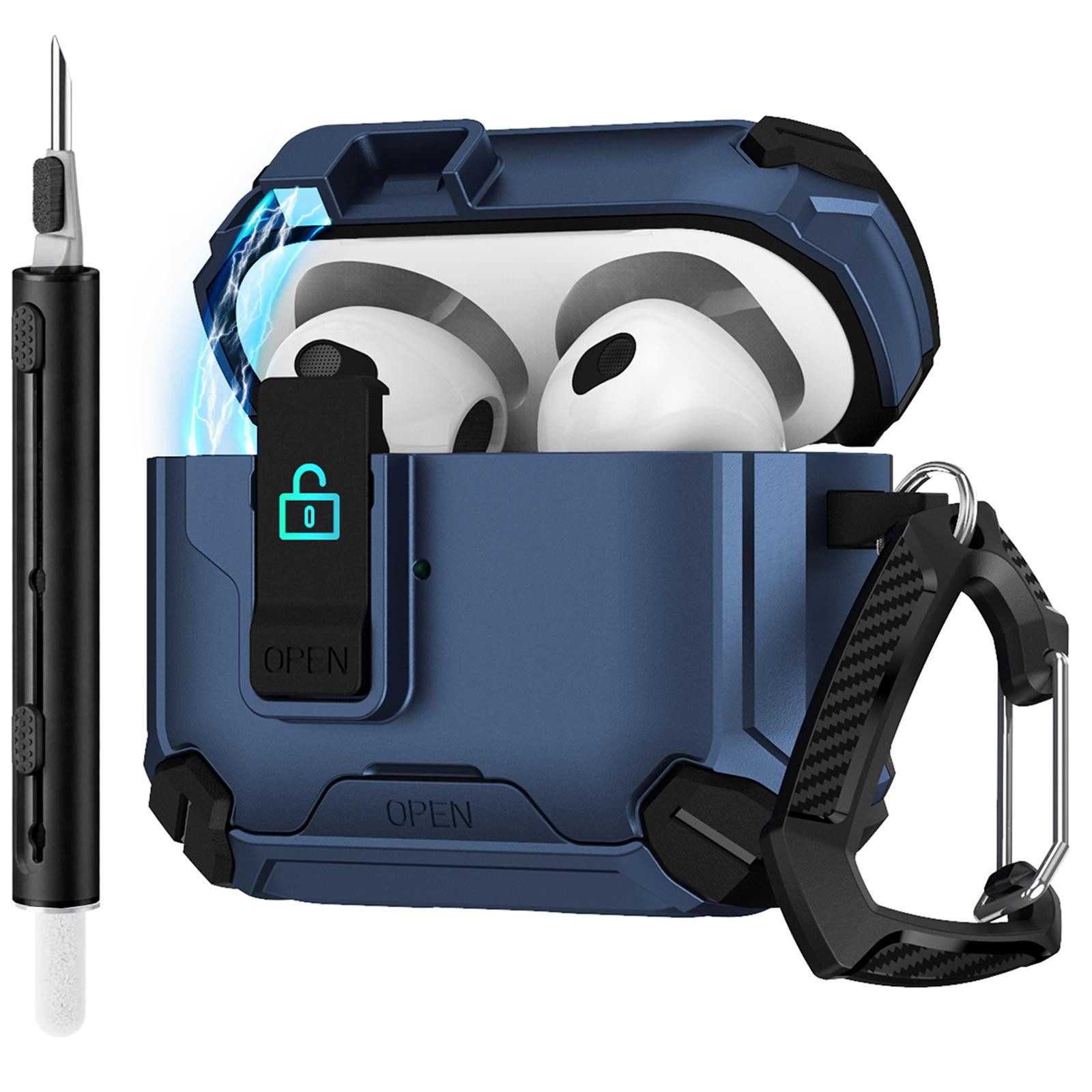 CoolGadget Kopfhörer-Schutzhülle für Apple AirPods 5, Stoßfest Ständer Clip Karabiner MagSafe Case Schutz Cover von CoolGadget