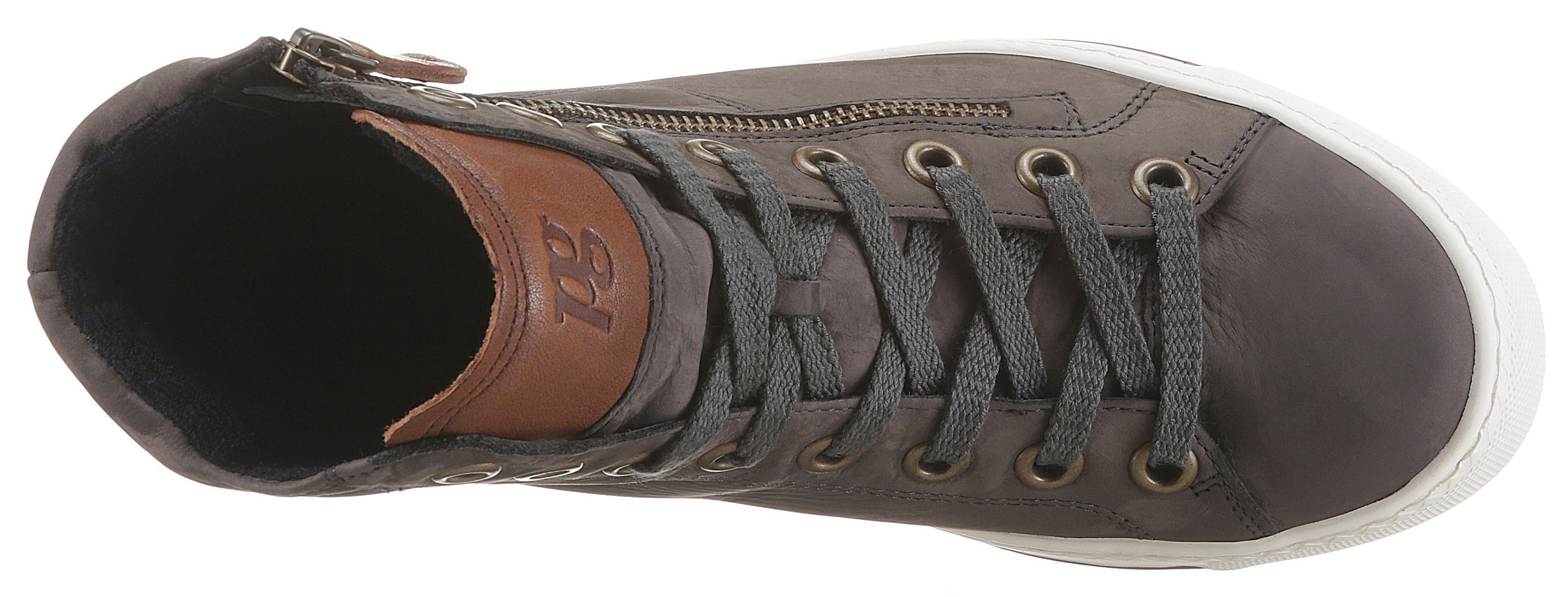 Paul Green Sneaker mit zusätzlichem Außenreißverschluss dunkelgrau