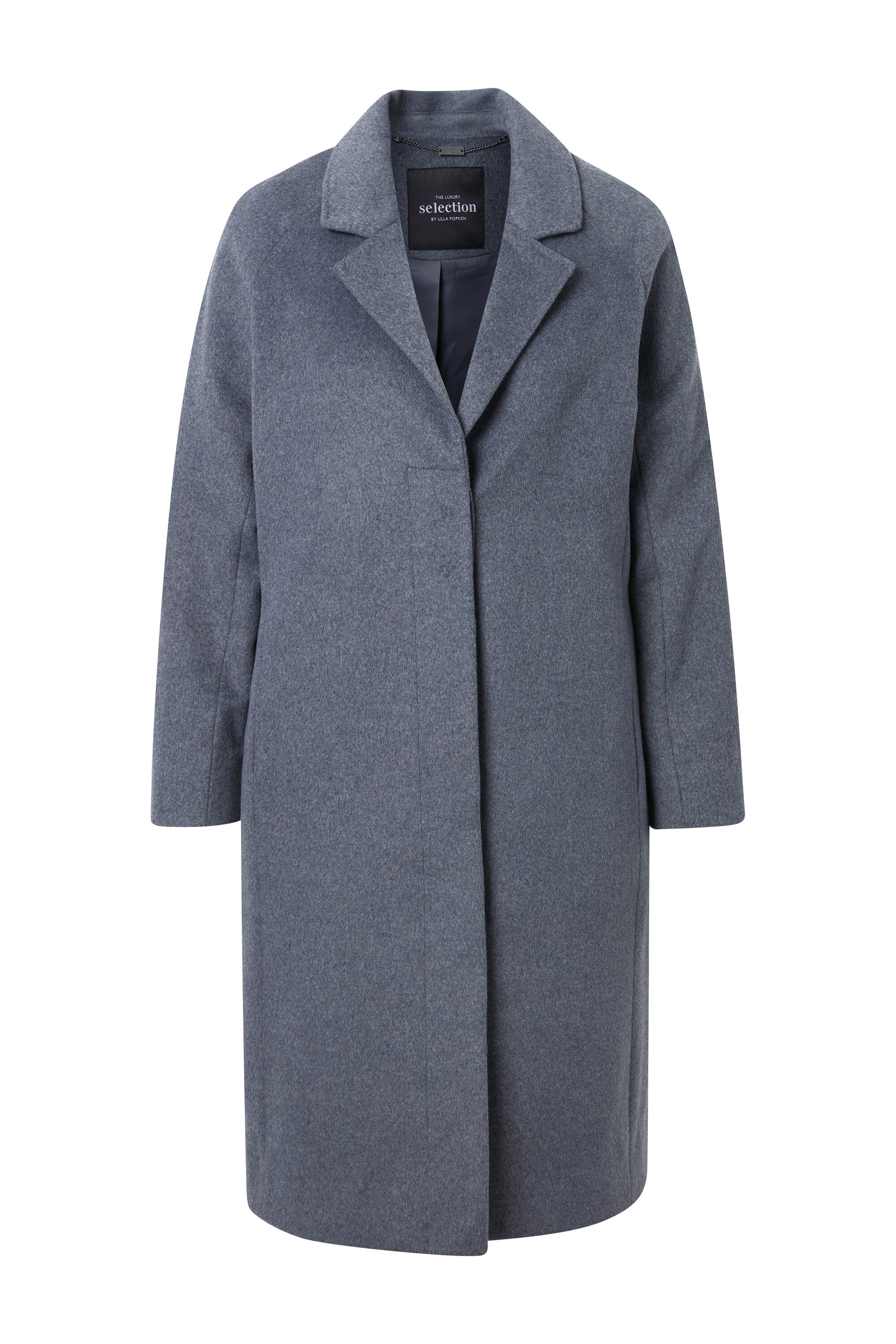 Ulla Popken Wintermantel Mantel Schusterstich Reverskragen Knopfleiste günstig online kaufen
