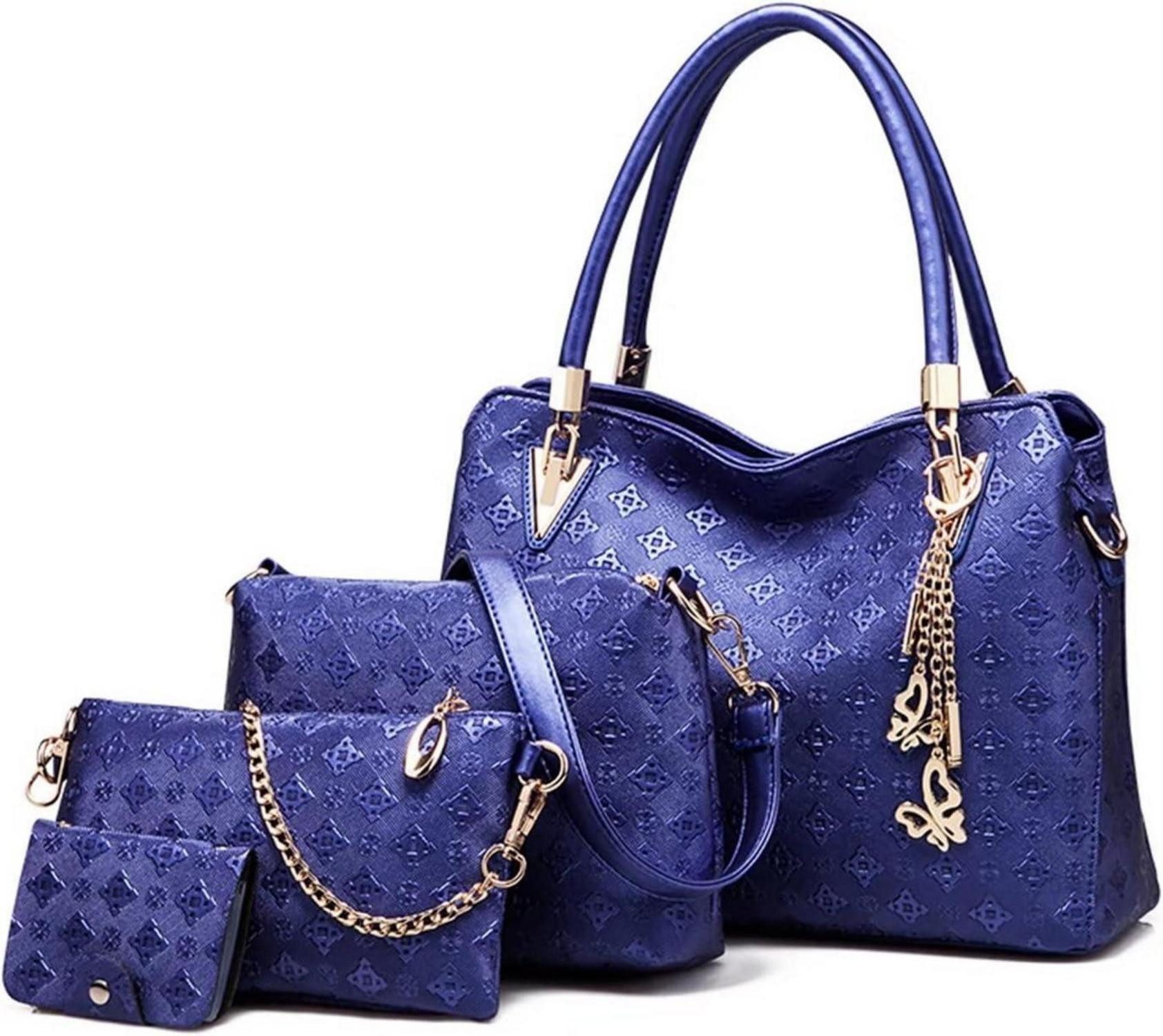 Handtasche Damen Handtaschen Set Mittelgroß Umhängetasche Portemonnaie Clutch