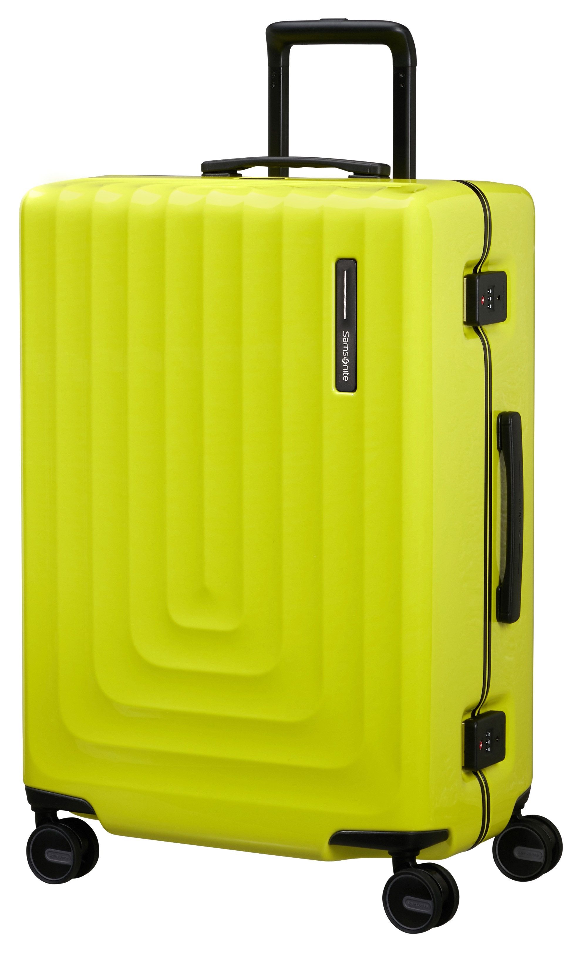 Samsonite Hartschalen-Trolley FOCUS, verschiedene Größen und Farben, 4 Rollen, mit festen Trennwänden und Reißverschlusstaschen