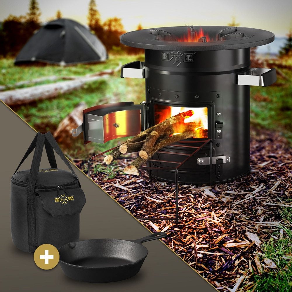 BBQ Boss Feuerstelle Raketenofen zum Campen günstig online kaufen