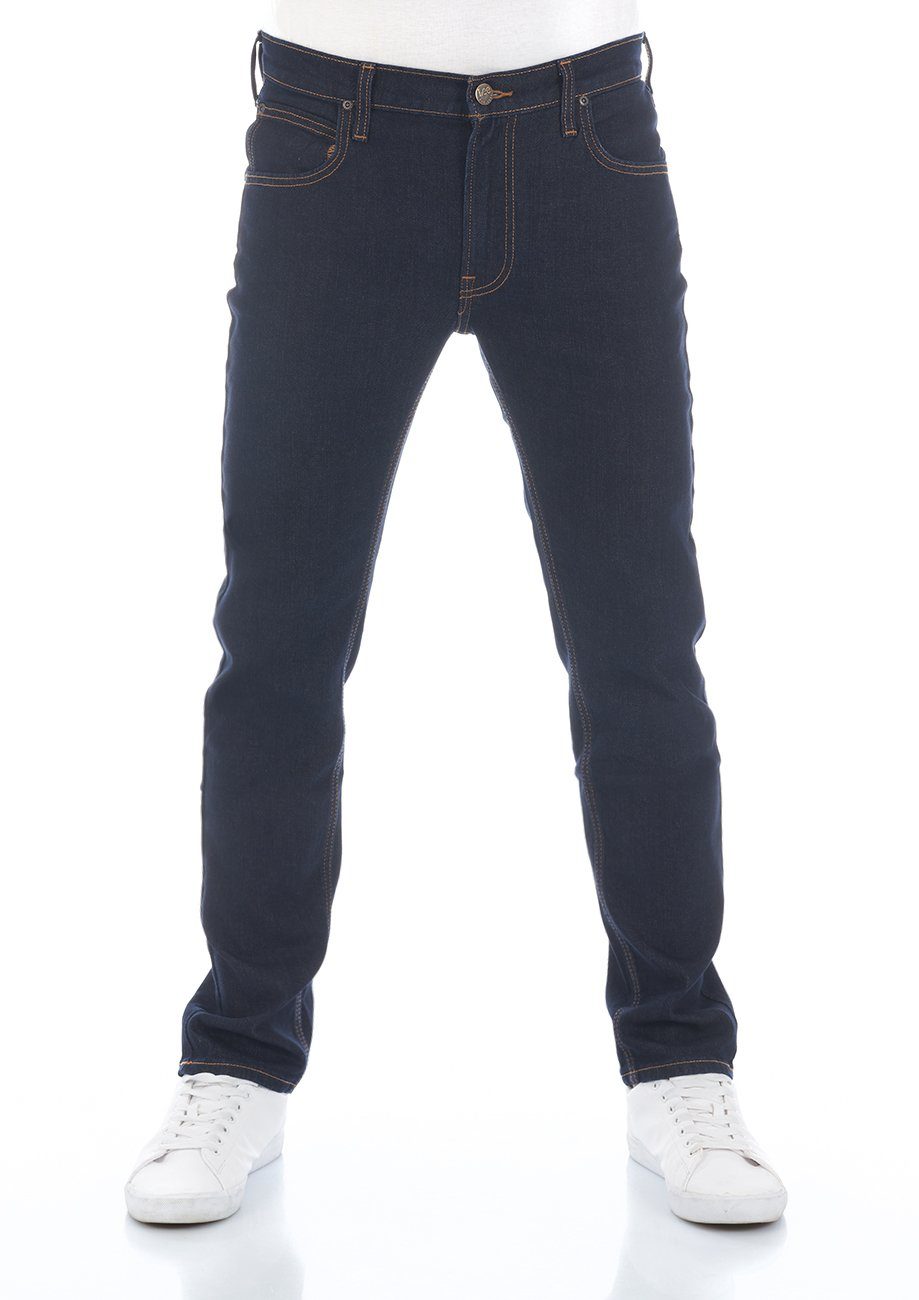 Denim Regular mit Fly Rinse (LSS3SGPJ3) Fit Hose Lee® Stretch Straight-Jeans Daren Herren Jeanshose Blue Zip